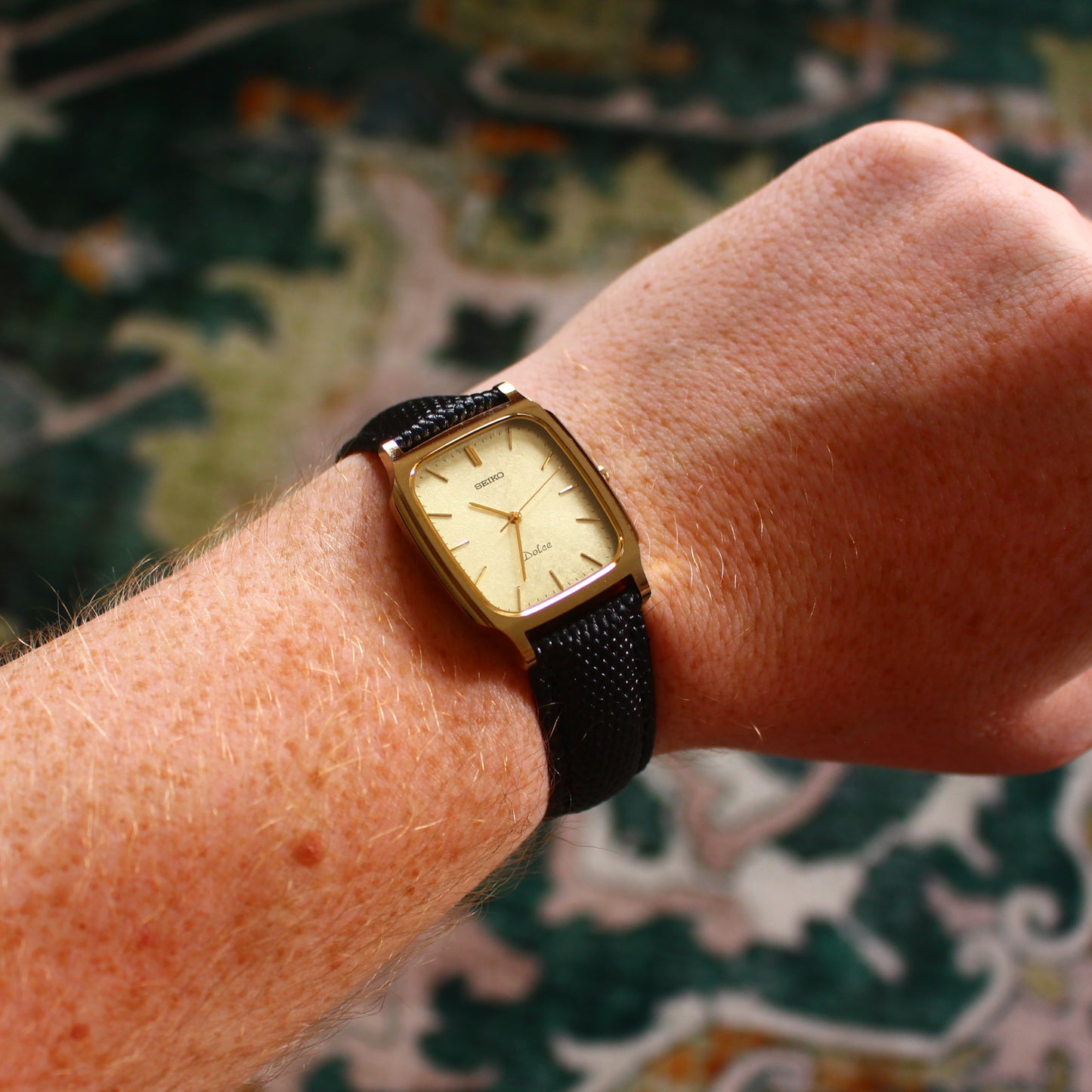 Vintage Seiko Dolce Tungsten Dress Watch Feathered Dial - 8N41-5070 - 1983