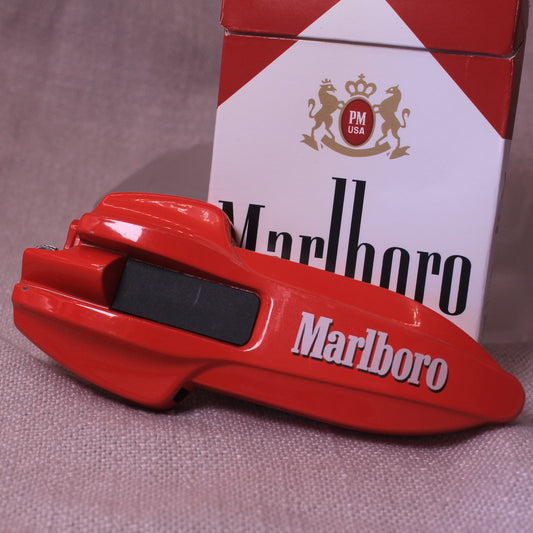 Vintage Marlboro F1 Bic Lighter Case – Red Metal Promo