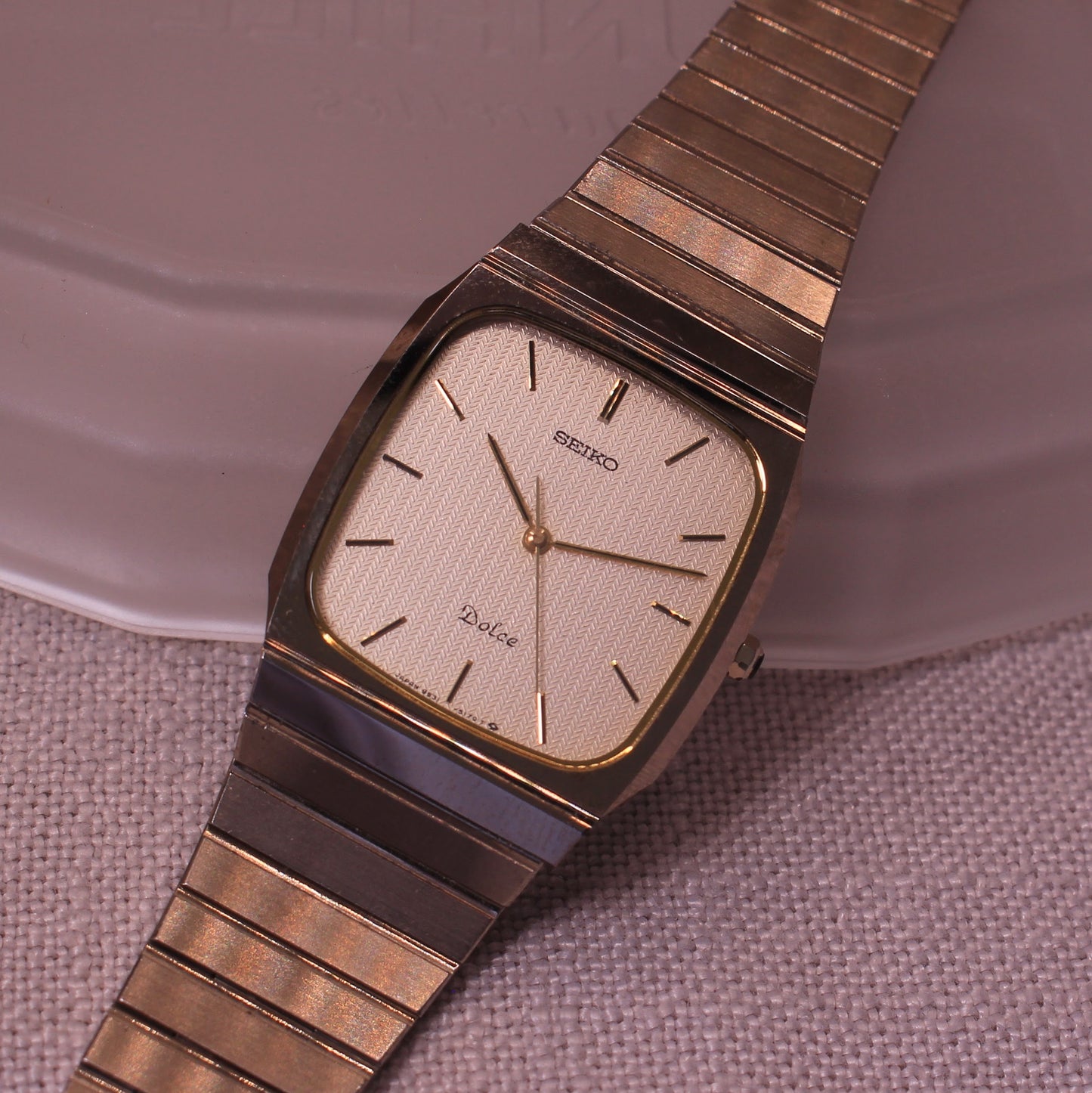 Pristine Vintage Seiko Dolce Tungsten Carbide Watch - 9531-5140 - 1989