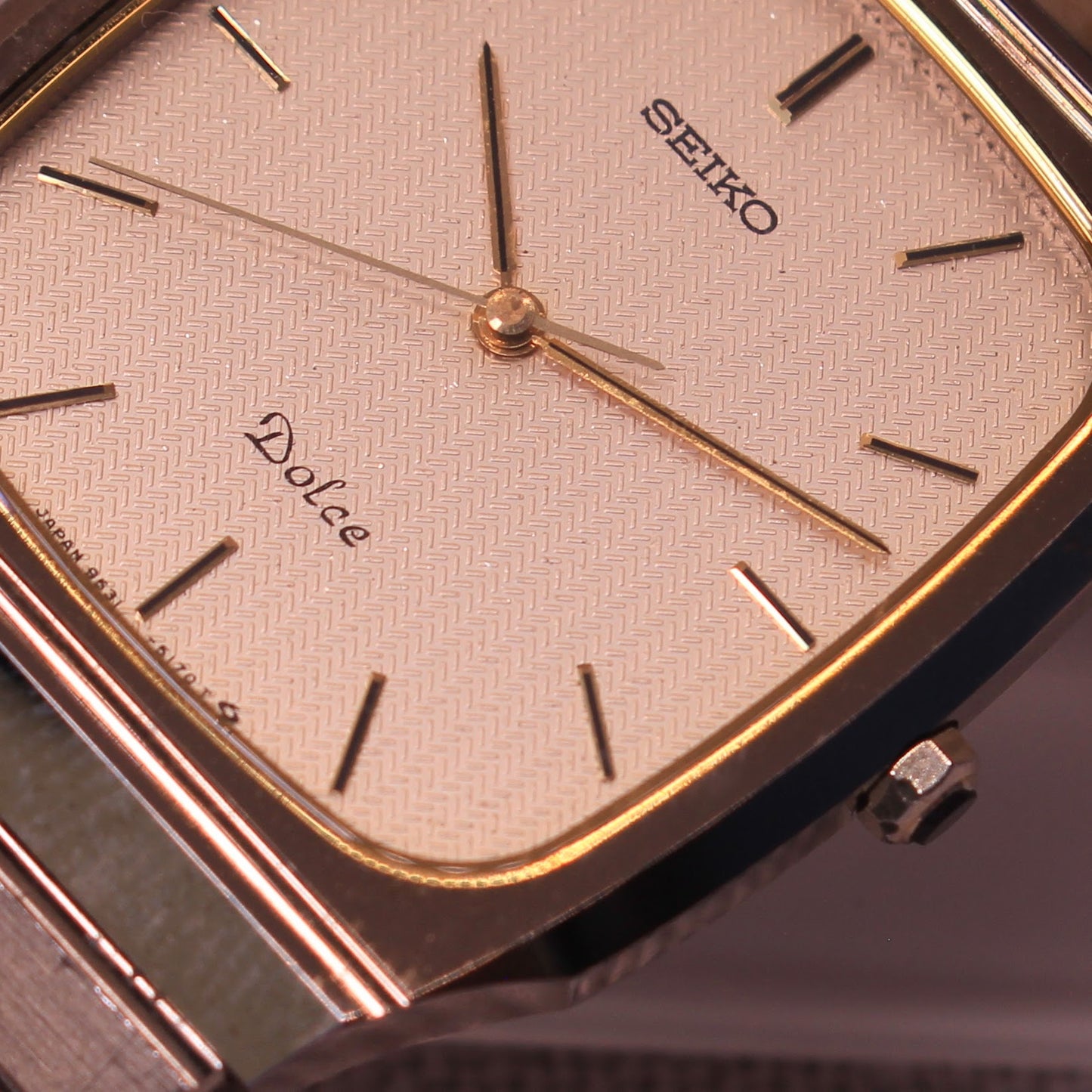 Pristine Vintage Seiko Dolce Tungsten Carbide Watch - 9531-5140 - 1989