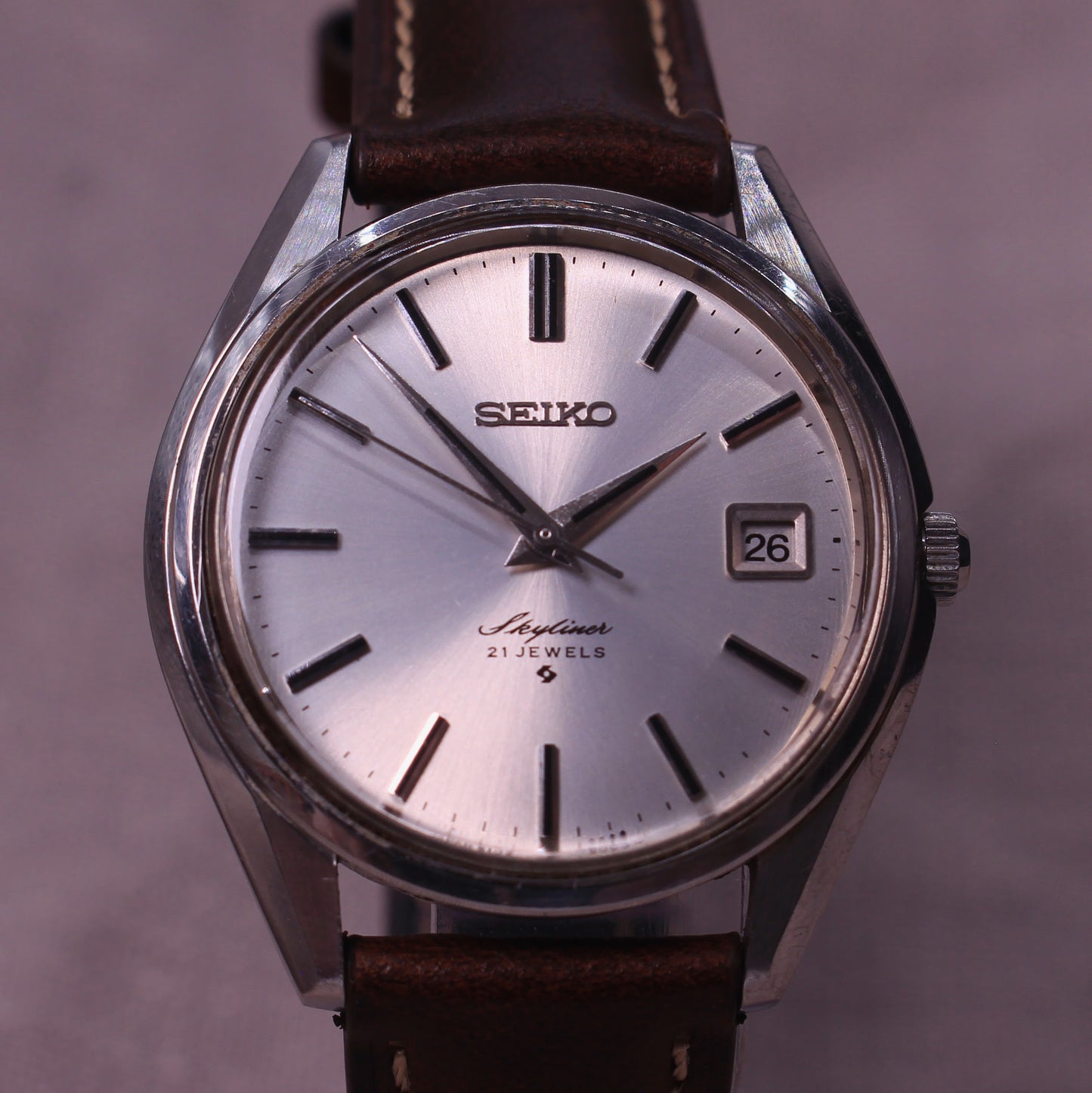 Vintage Seiko Skyliner Manual Wind Mens Watch - 6102-8000 - 1973