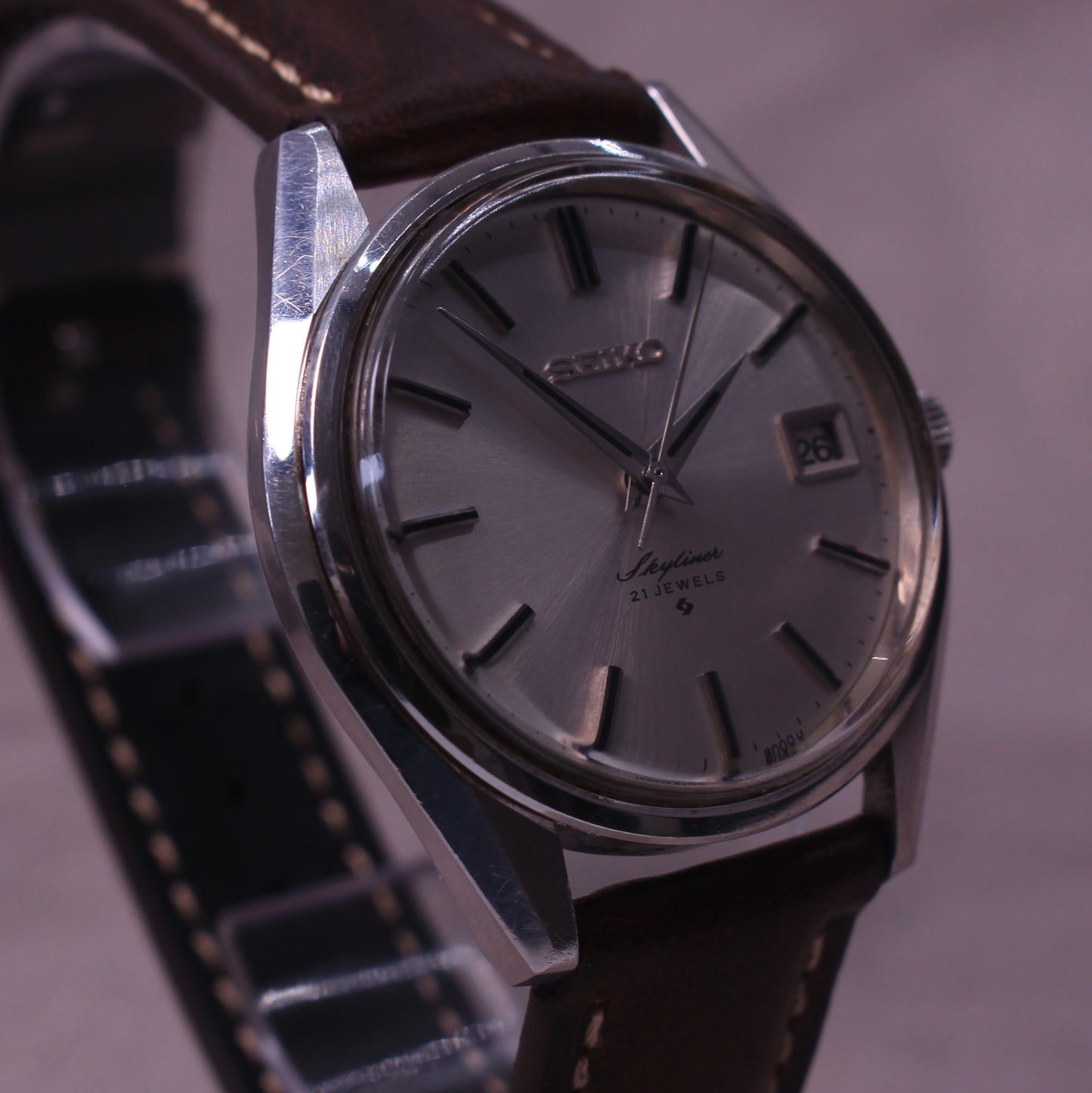 Vintage Seiko Skyliner Manual Wind Mens Watch - 6102-8000 - 1973