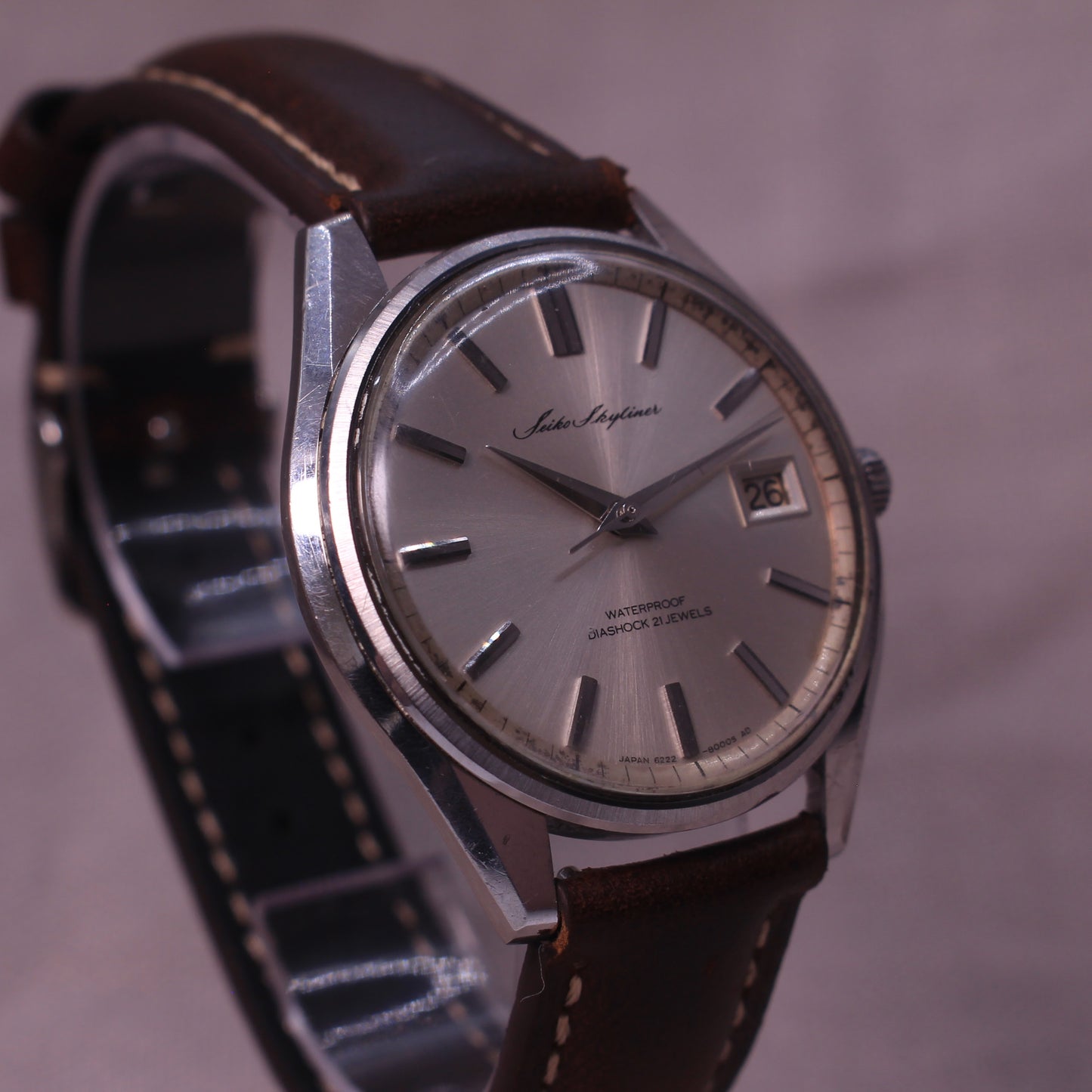 Vintage Seiko Skyliner Manual Wind Mens Watch - 6222-8000 - 1967