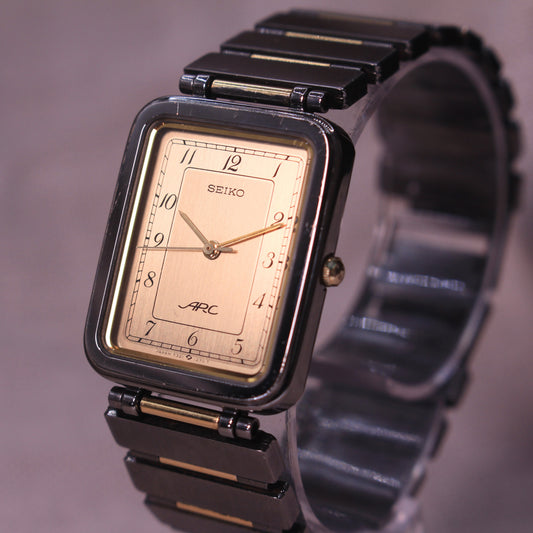 Vintage Seiko ARC Ultra-Slim Tank Mens Watch - 7321-5850 - 1985
