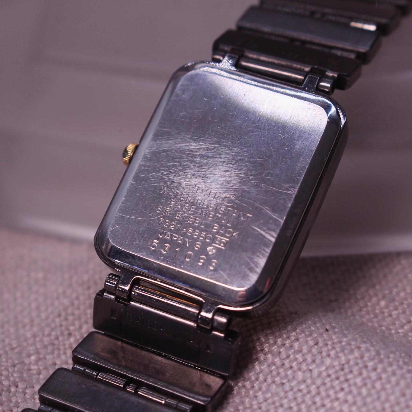 Vintage Seiko ARC Ultra-Slim Tank Mens Watch - 7321-5850 - 1985