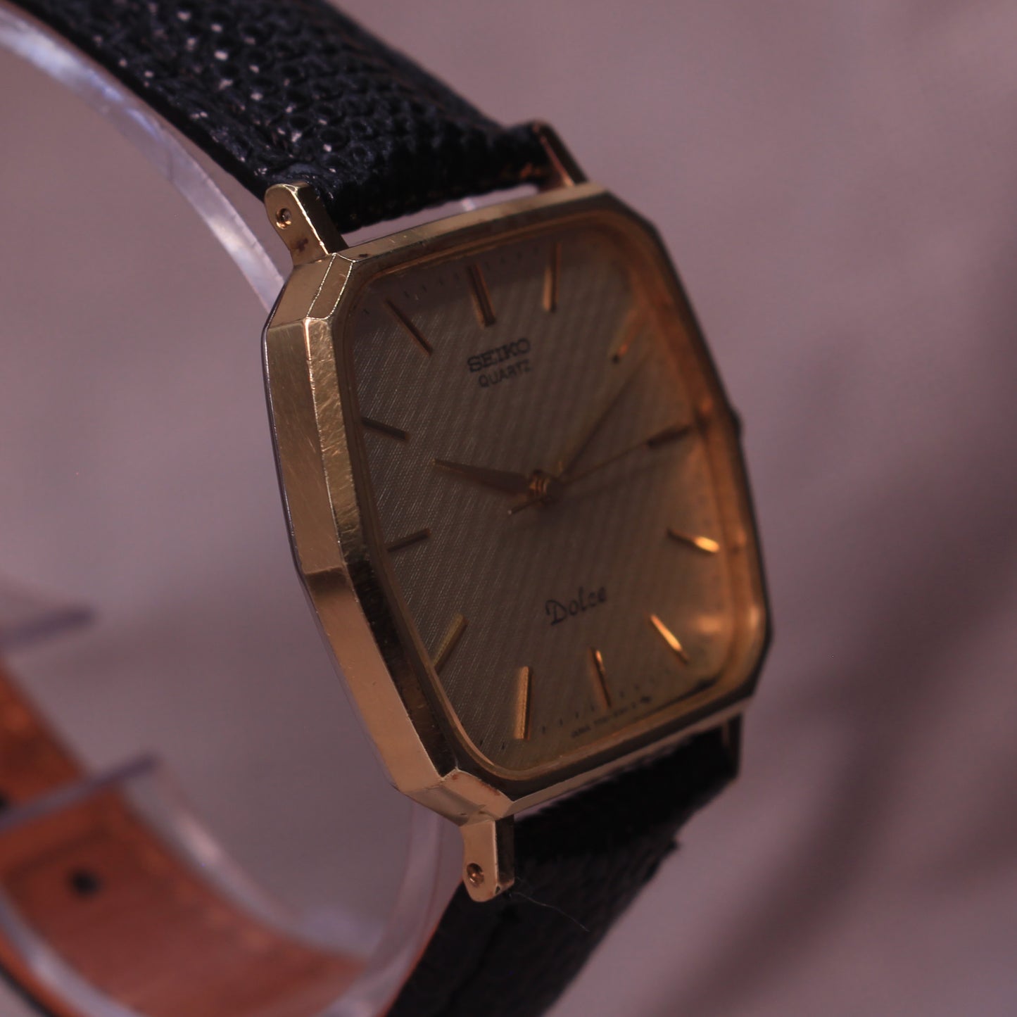 Seiko Dolce Hexagonal Textured Dial Mens Dress Watch - 7731-5120 - 1987