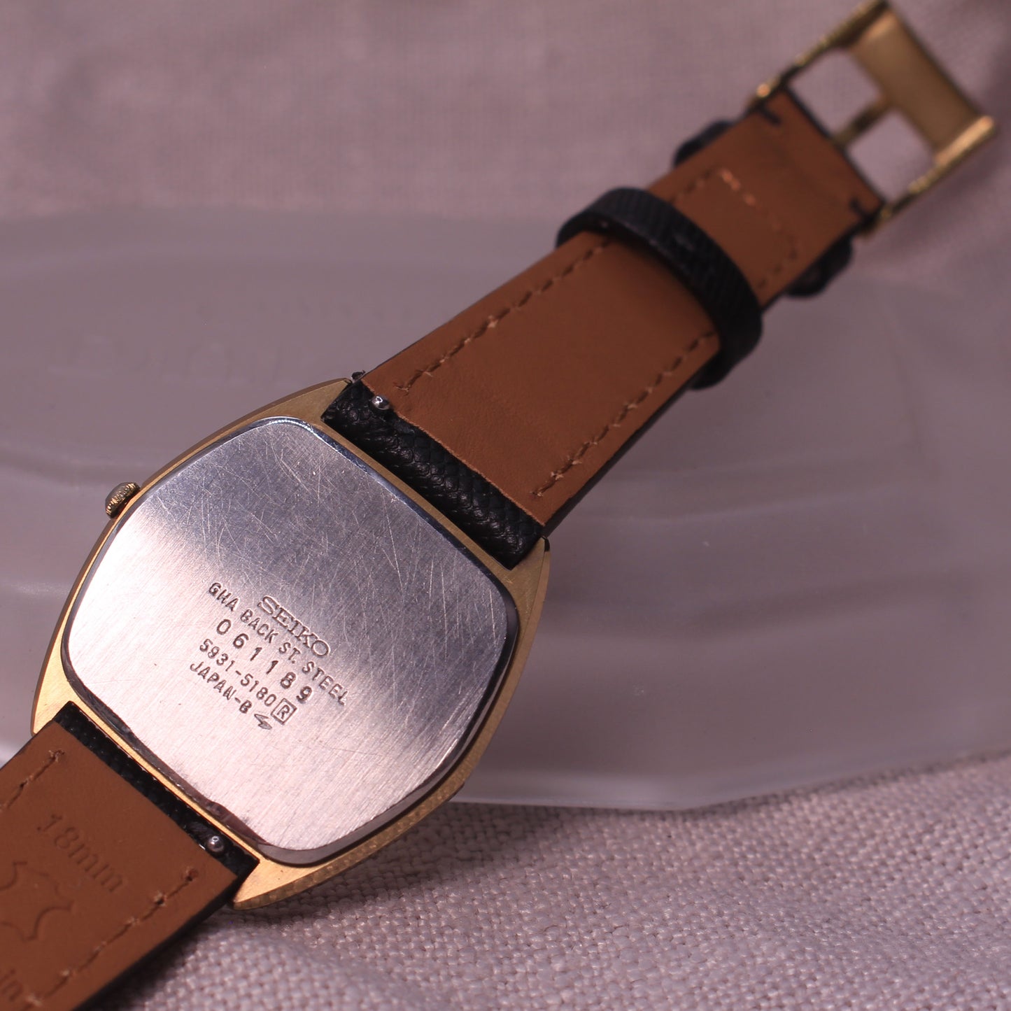 Vintage Seiko Dolce Mens Hexagonal Dress Watch - Tungsten - 5931-5180 - 1980