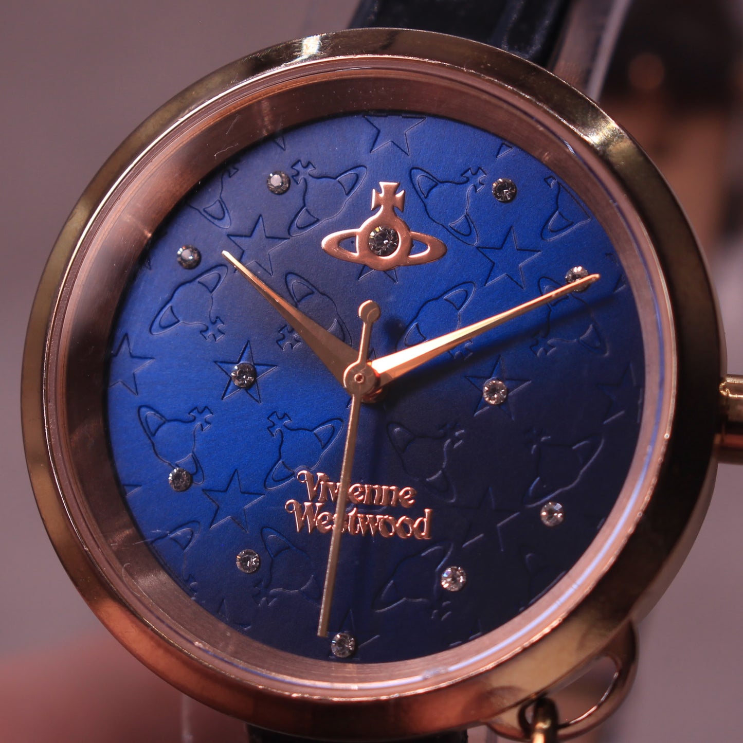 Vivienne Westwood Ladies Watch - Blue Orb Dial - Swiss Movement - Charm Watch