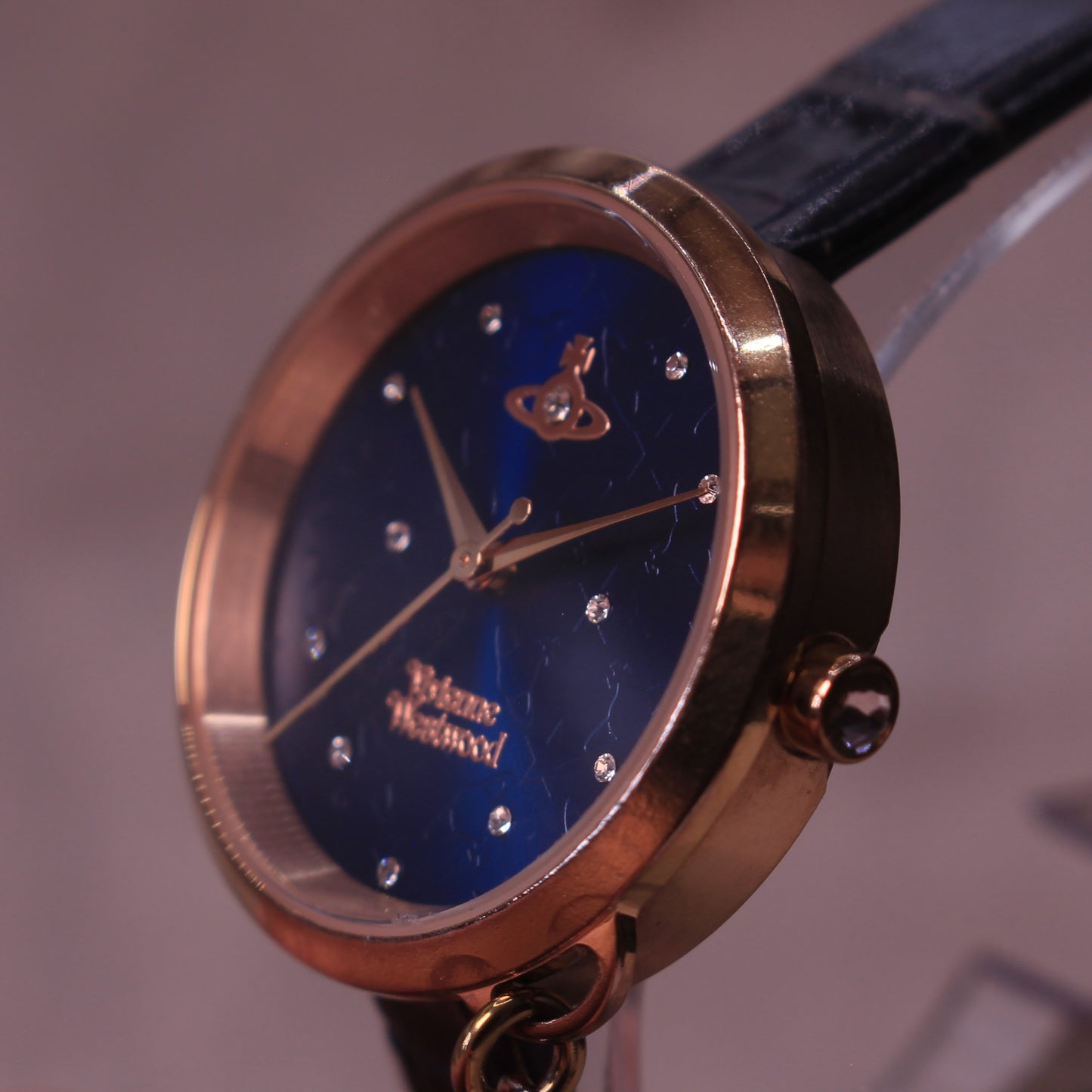 Vivienne Westwood Ladies Watch - Blue Orb Dial - Swiss Movement - Charm Watch