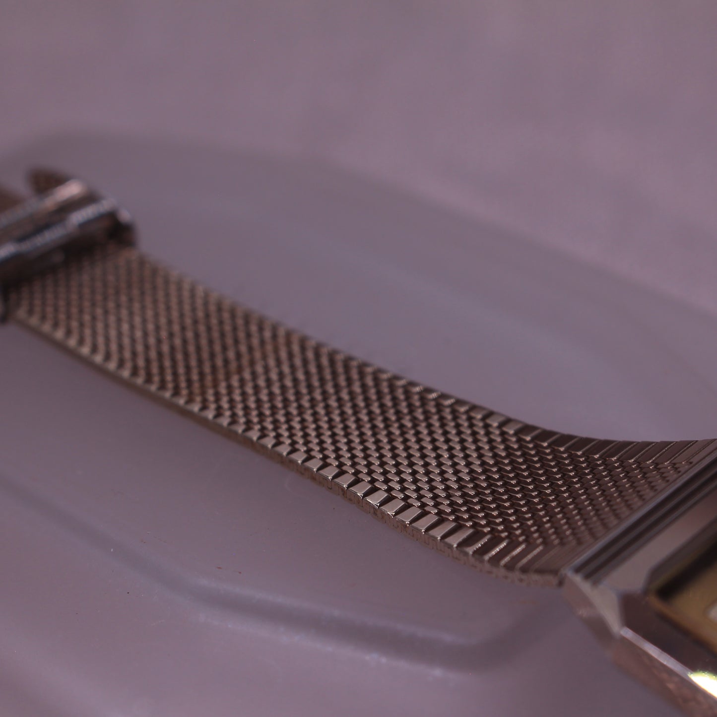 Vintage Seiko Dolce Tank Mens Dress Watch - Original Bracelet - 7741-508A -1985