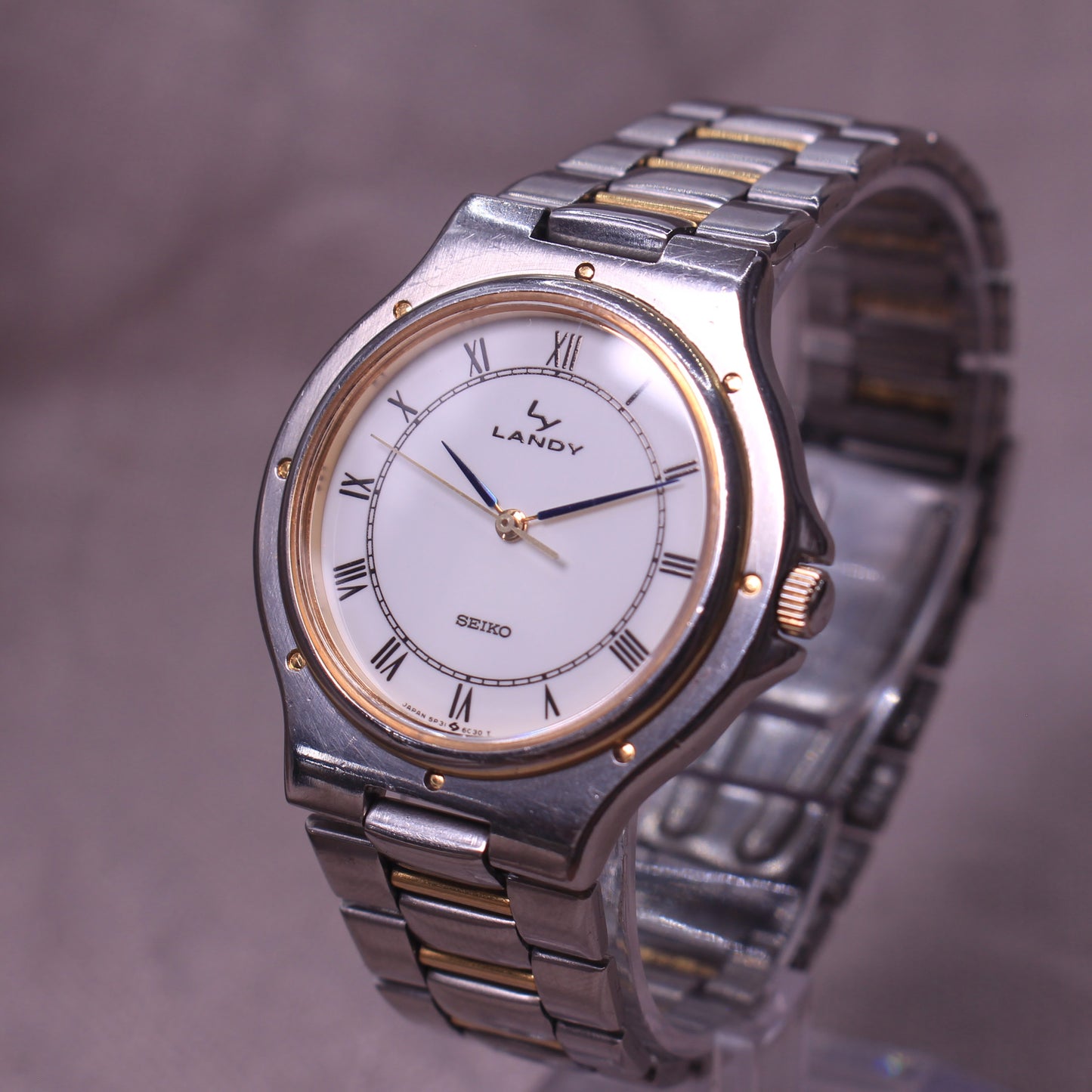 Vintage Seiko Landy Roman Dial Dress Watch - Two Tone - 5P31-6B00 - 1987