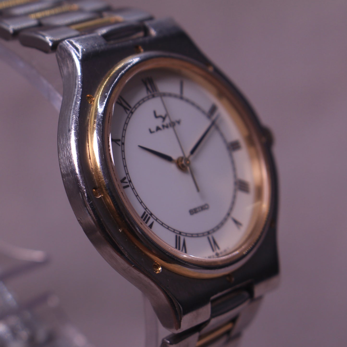 Vintage Seiko Landy Roman Dial Dress Watch - Two Tone - 5P31-6B00 - 1987