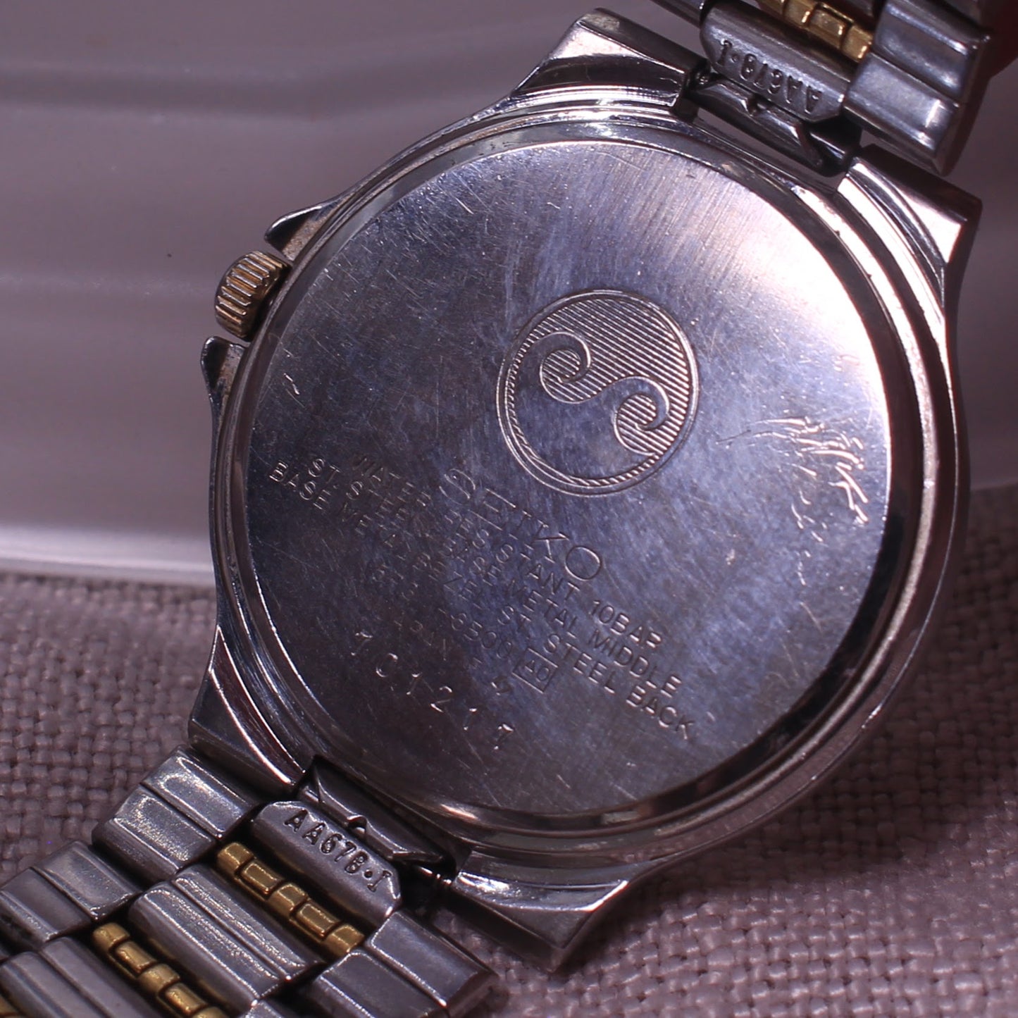Vintage Seiko Landy Roman Dial Dress Watch - Two Tone - 5P31-6B00 - 1987