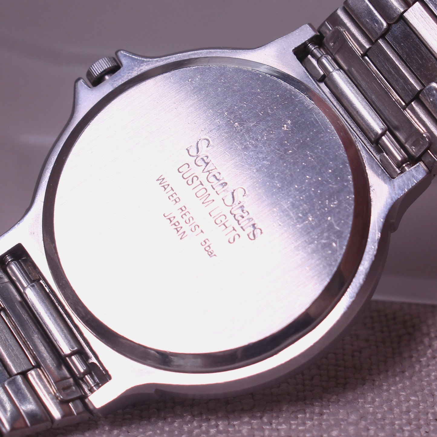 Seven Stars Custom Lights Moonphase Mens Calendar Watch - 1990s