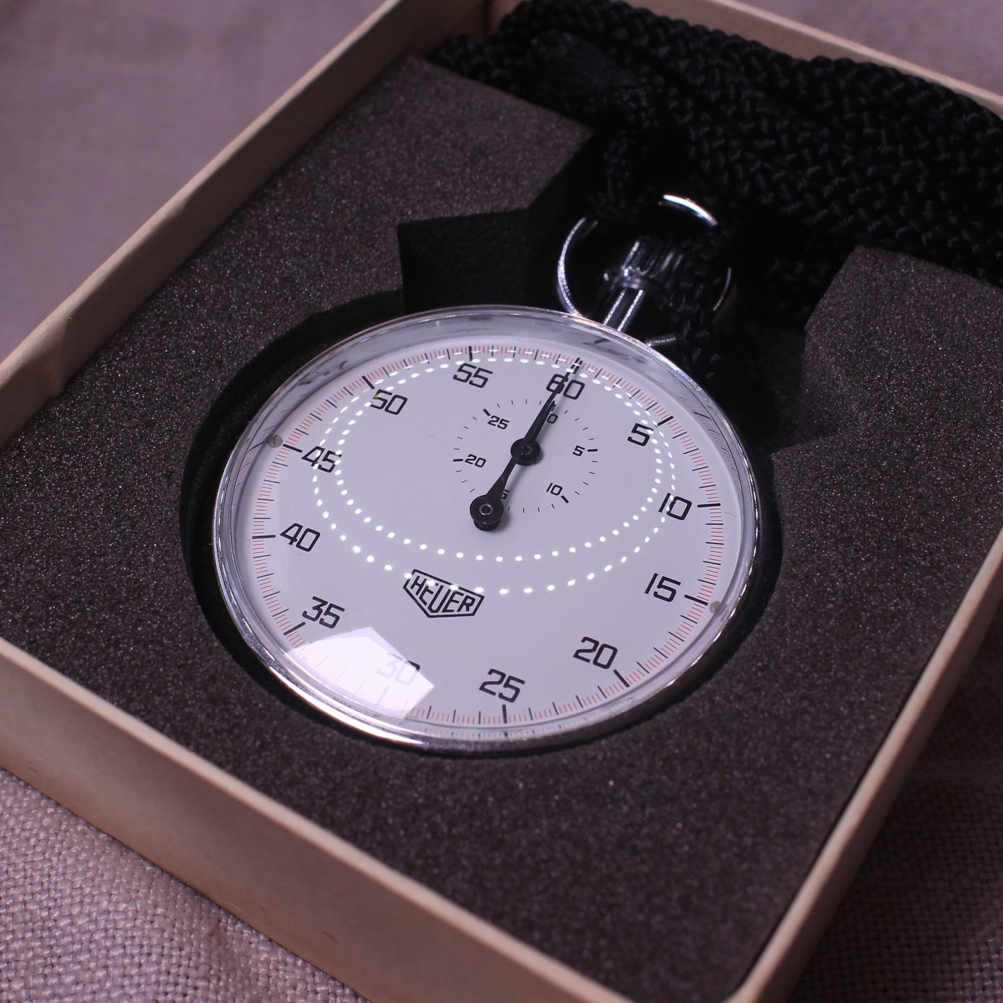 NOS Heuer Trackmaster 101 Stopwatch - HS703-101 - Box & Papers - Swiss Made