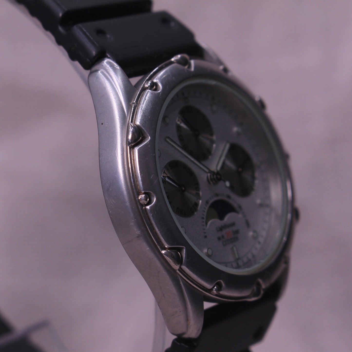 Vintage Citizen Lighthouse Triple Calendar Moonphase Watch - 6300-G32518