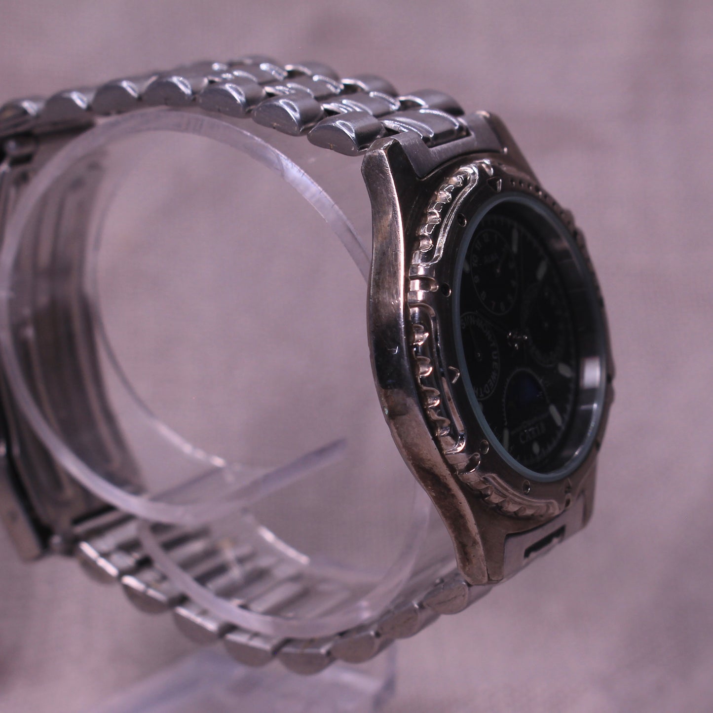Vintage Seiko Alba CARIB Moonphase Triple Calendar Watch - V33F-6B20 - 1992