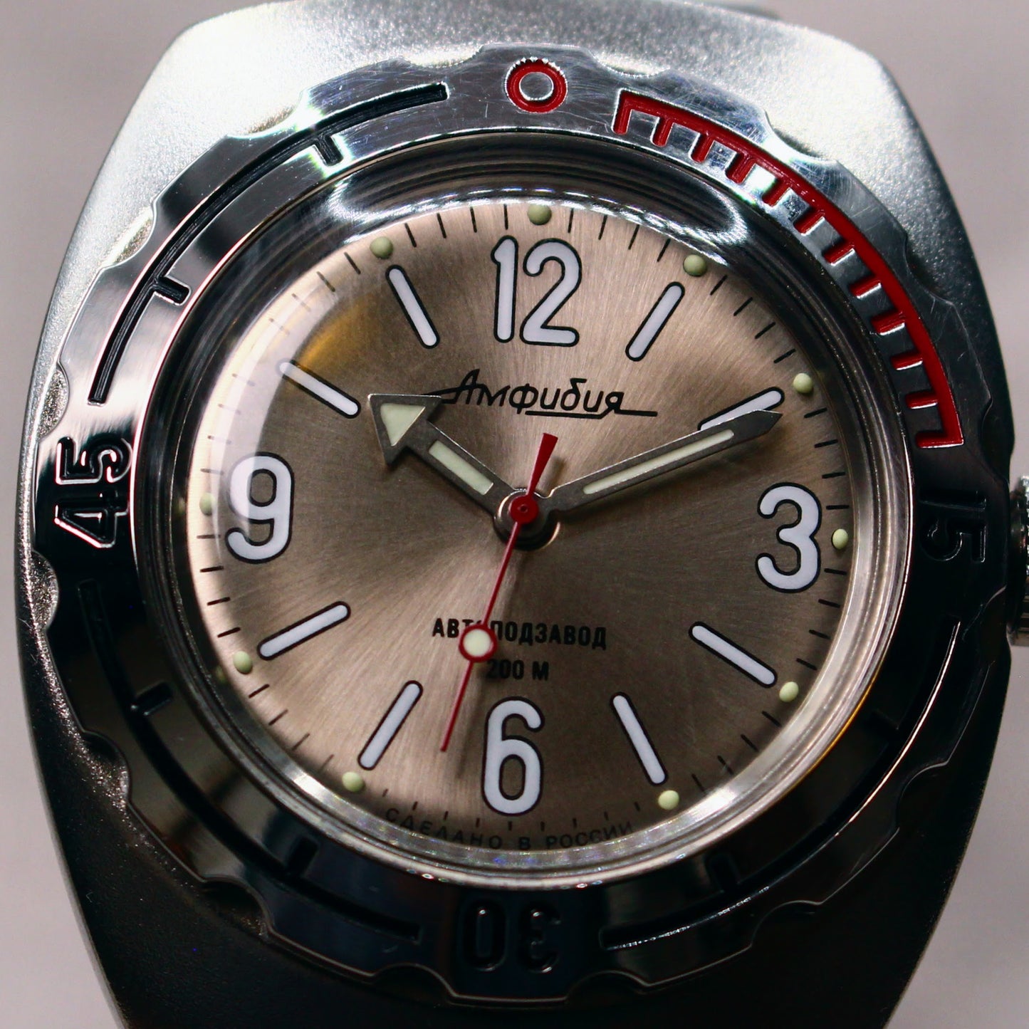 Vintage Vostok Amphibia 200m Automatic Diver Russian Mens Watch