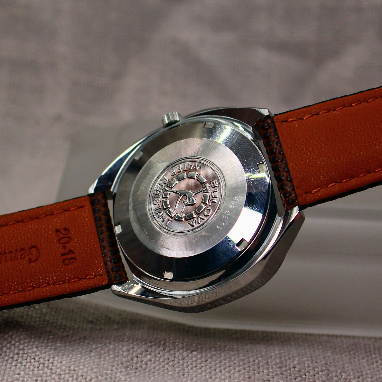 Bulova Automatic TV Dial Day-Date Mens Watch - Swiss Made