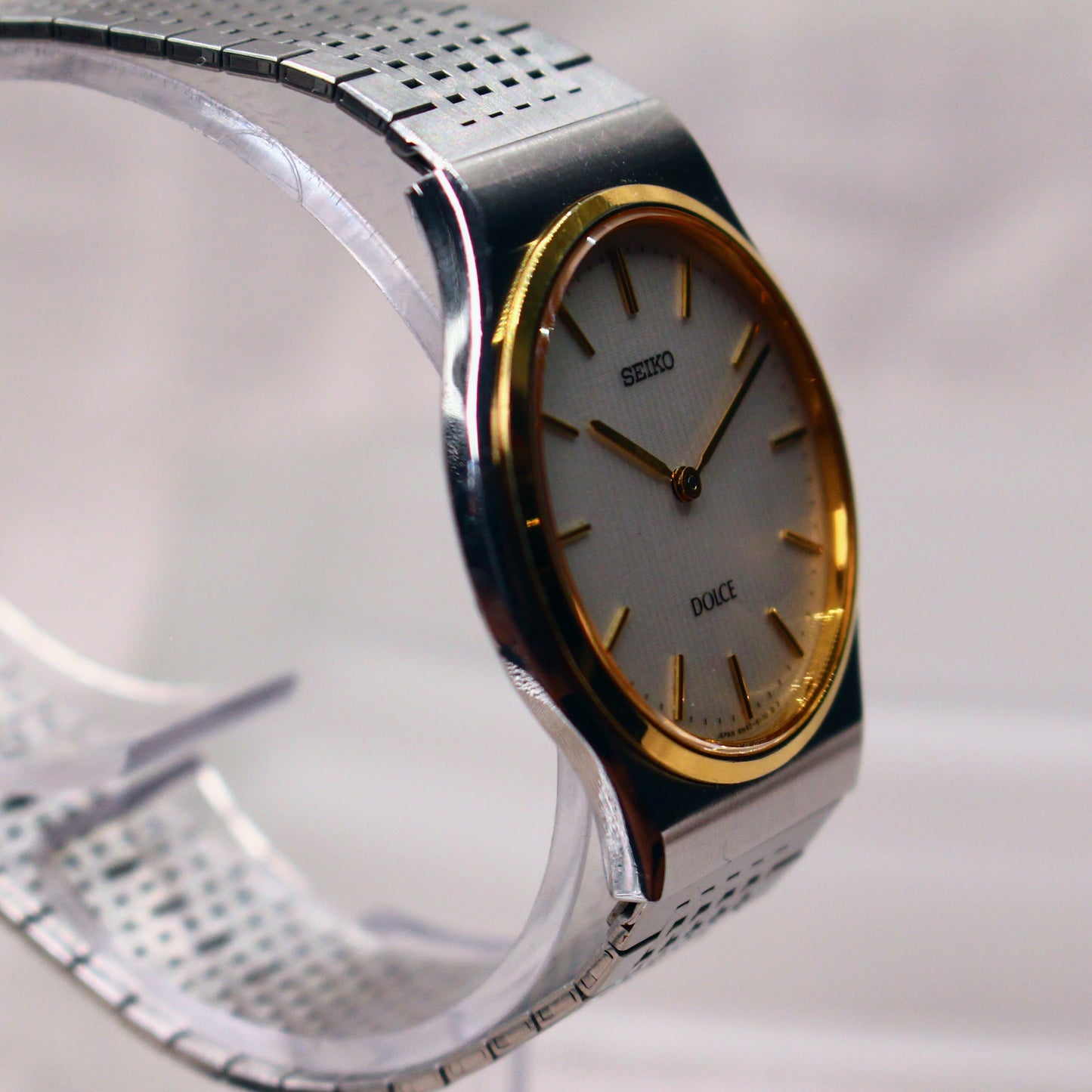 Vintage Seiko Dolce Mens Two Tone Dress Watch - 8N40-6090 - 1992