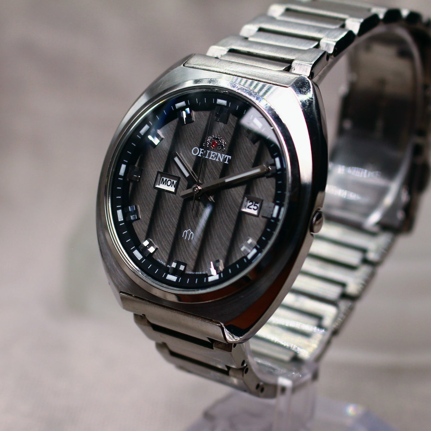 Orient Textured Dial Bracelet Mens Watch - UG1U-C0-B