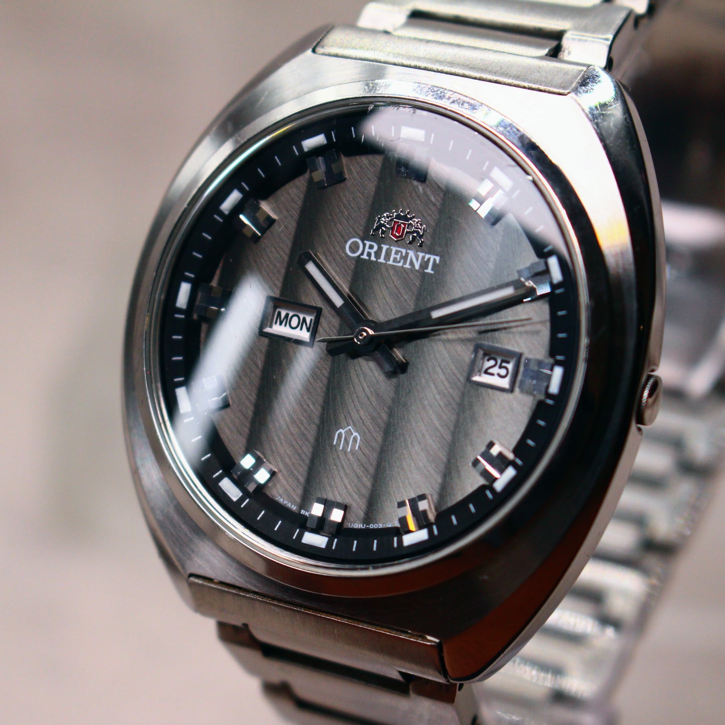 Orient Textured Dial Bracelet Mens Watch - UG1U-C0-B