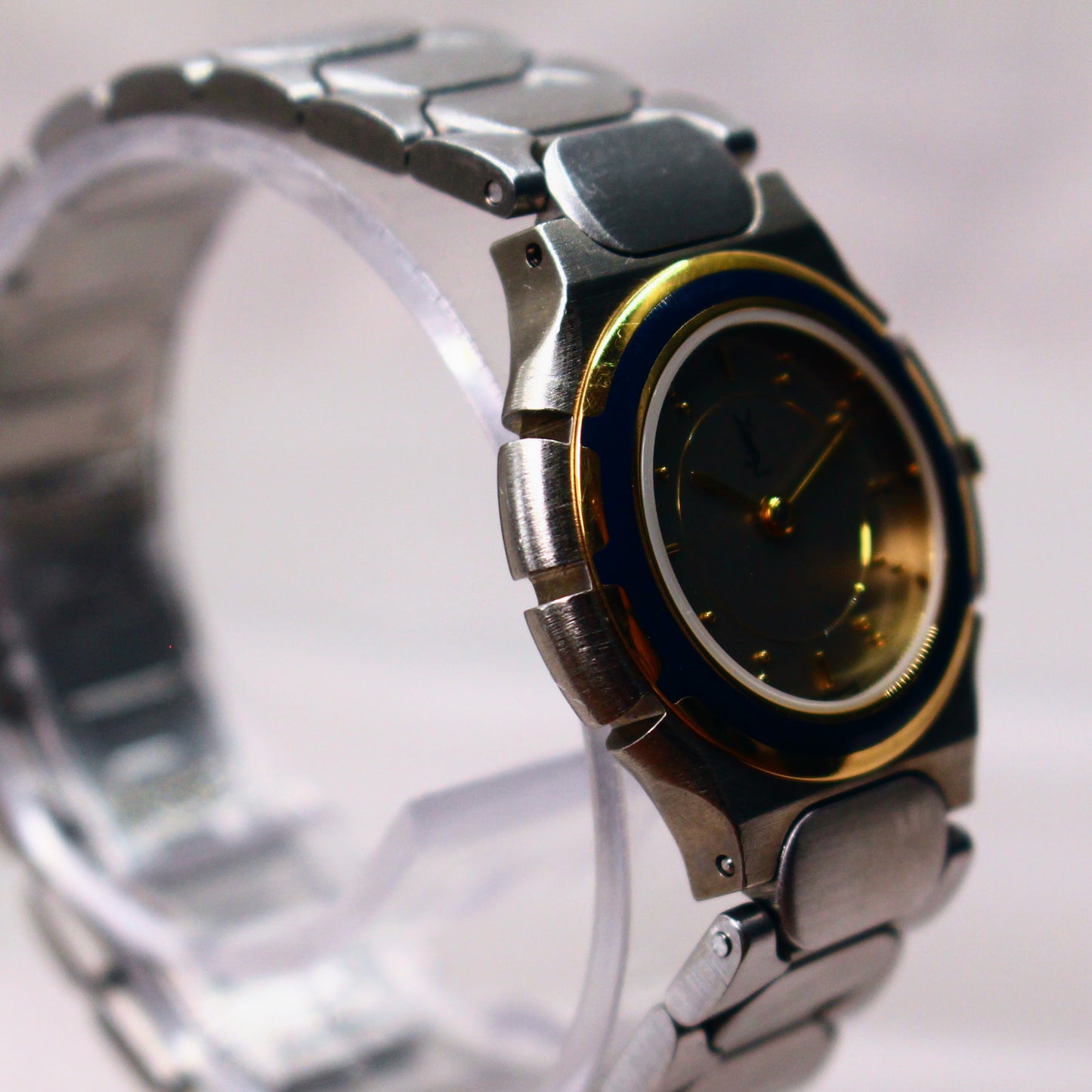 Neo-Vintage YSL Two-Tone Ladies Dress Watch - Made in France - 1990s