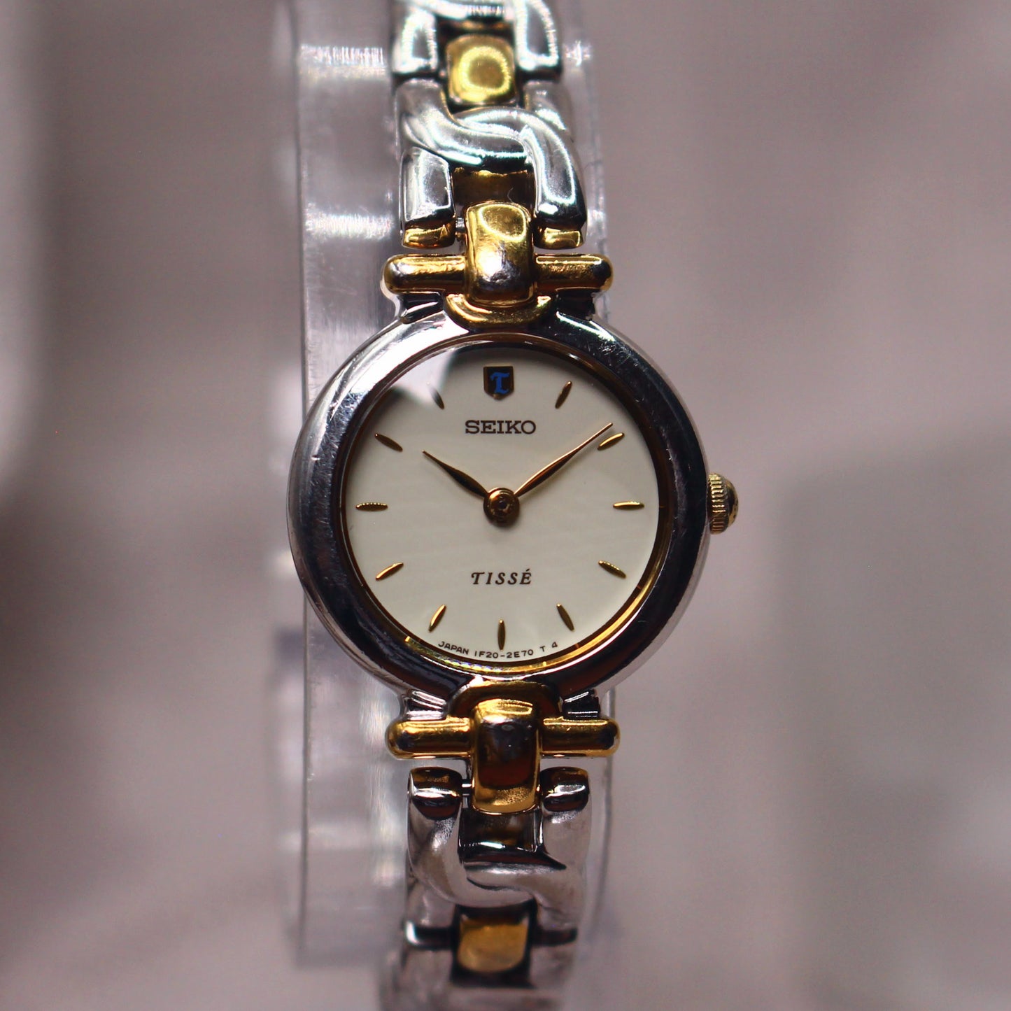 Seiko Tissé Ladies Two-Tone Dress Watch - 1F20-K30 - 1992