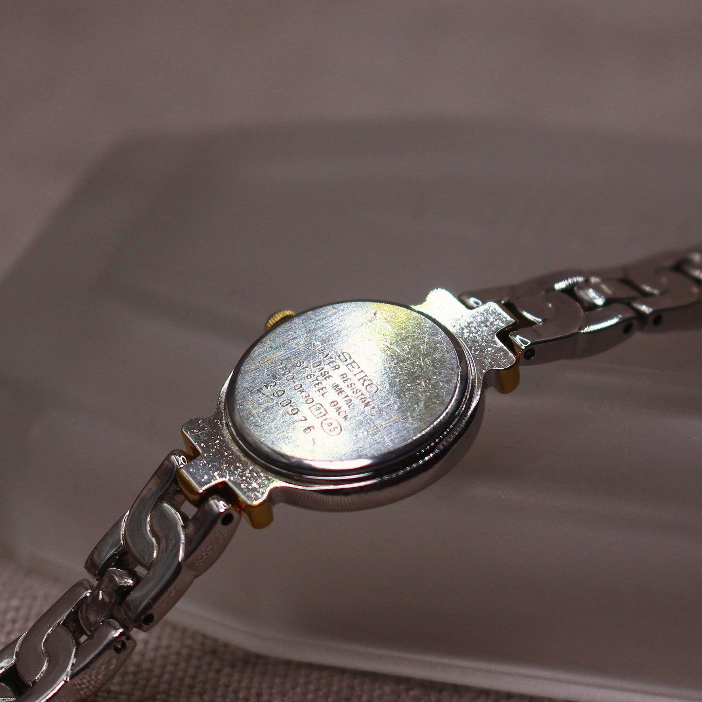 Seiko Tissé Ladies Two-Tone Dress Watch - 1F20-K30 - 1992