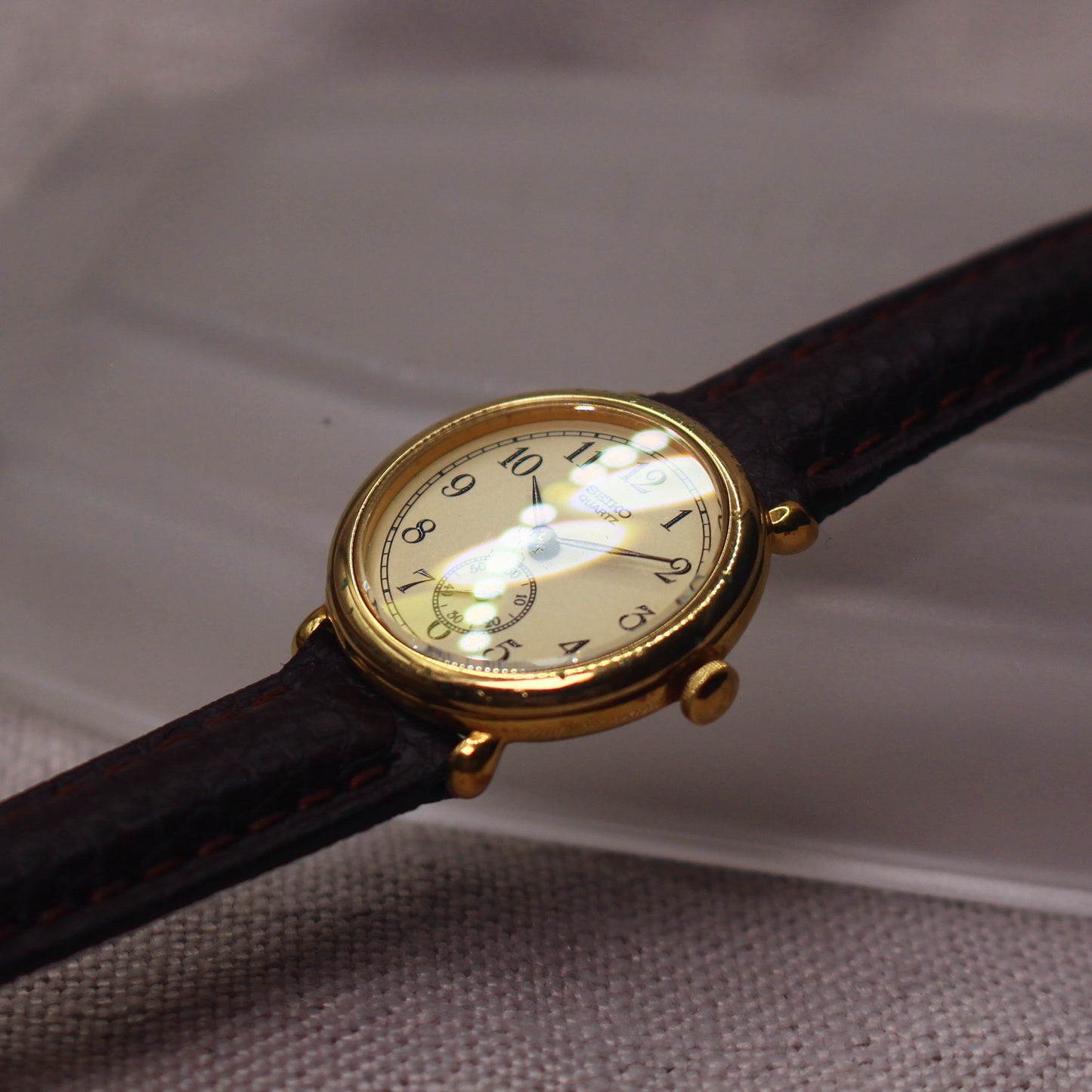 Vintage Seiko Ladies Small Seconds Dress Watch - 1428-0010 - 1993