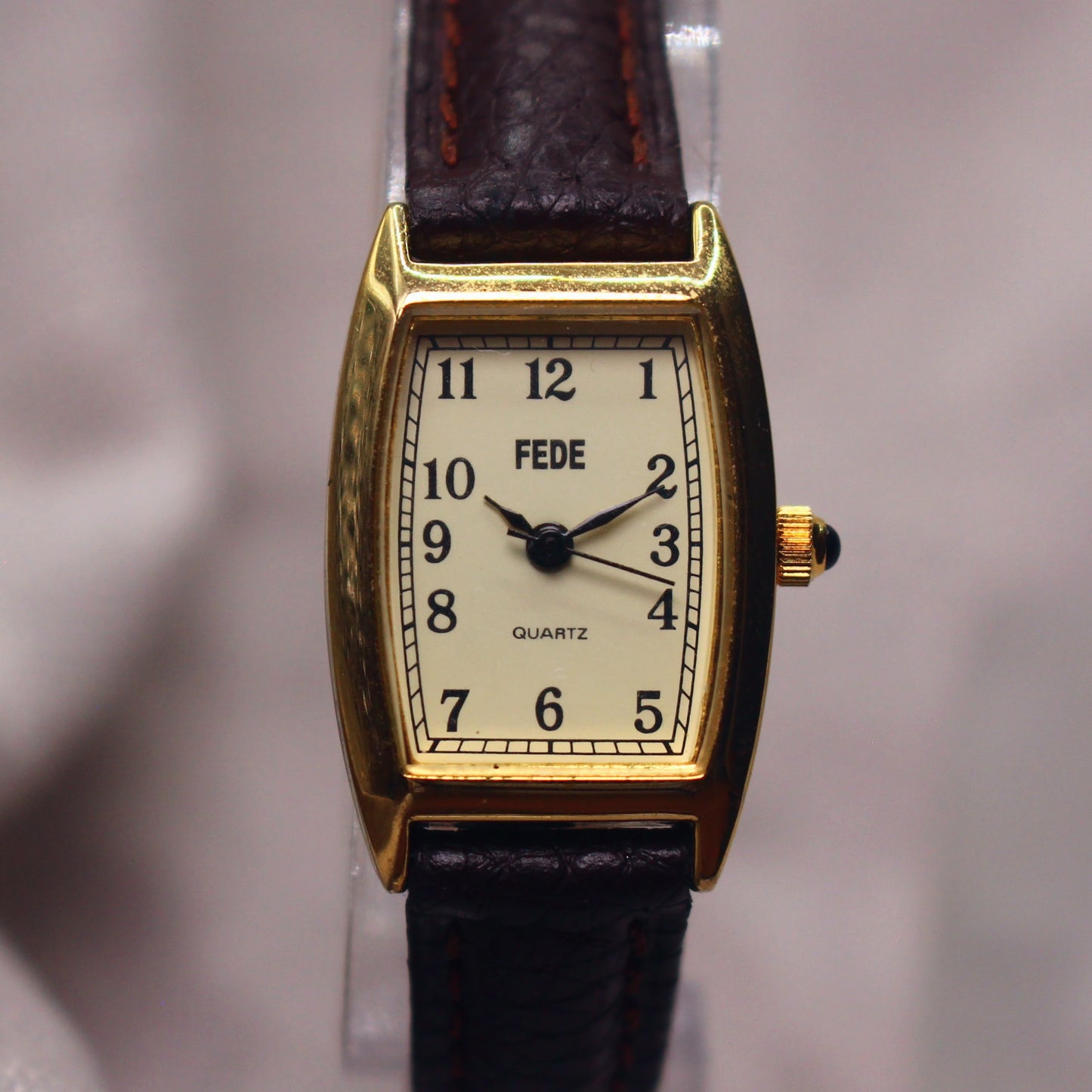 Vintage FEDE Tank Womens Dress Watch - Gold Tone - 1990s