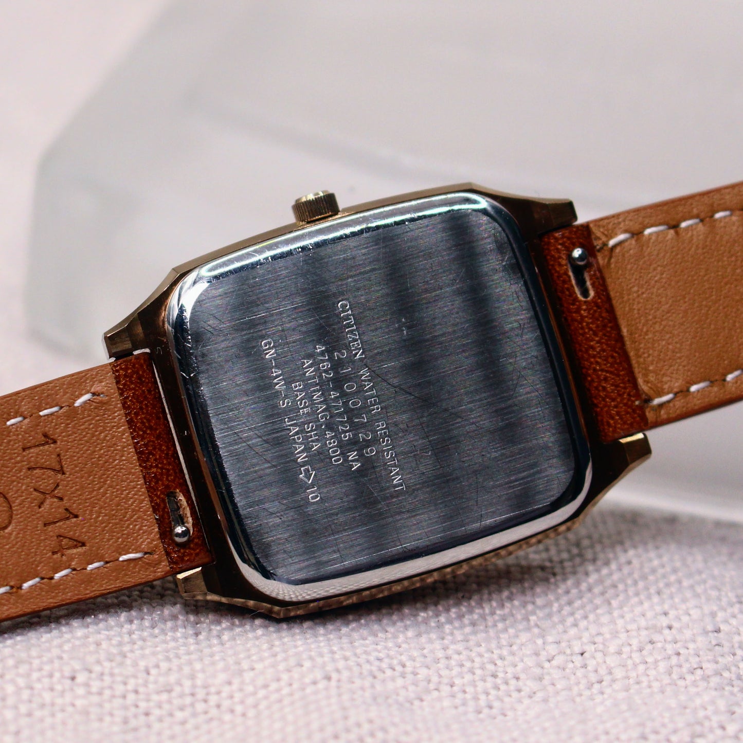 Vintage Citizen Forma Tank Dress Watch - Champagne Dial - 1980s