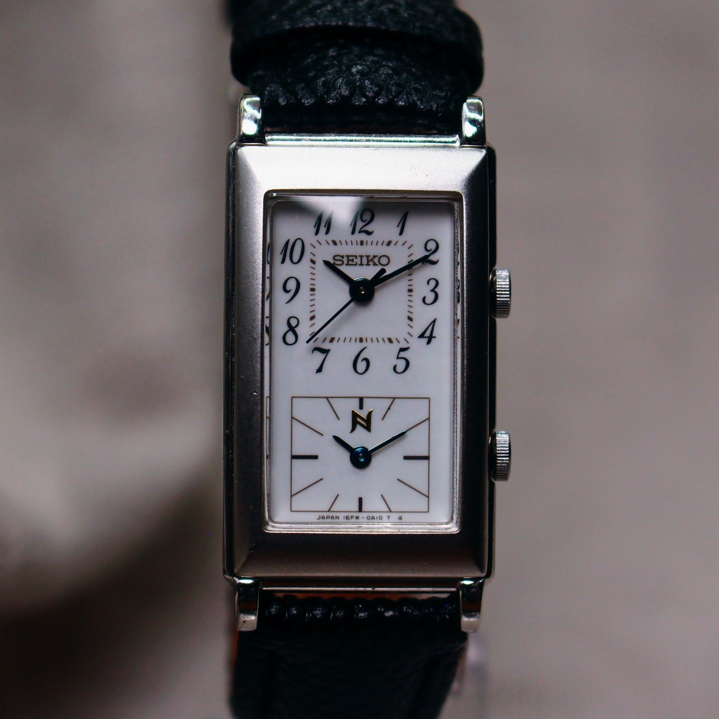 Seiko Lukia Dual Time Silver Watch - 1EFW-5A00 - 1996