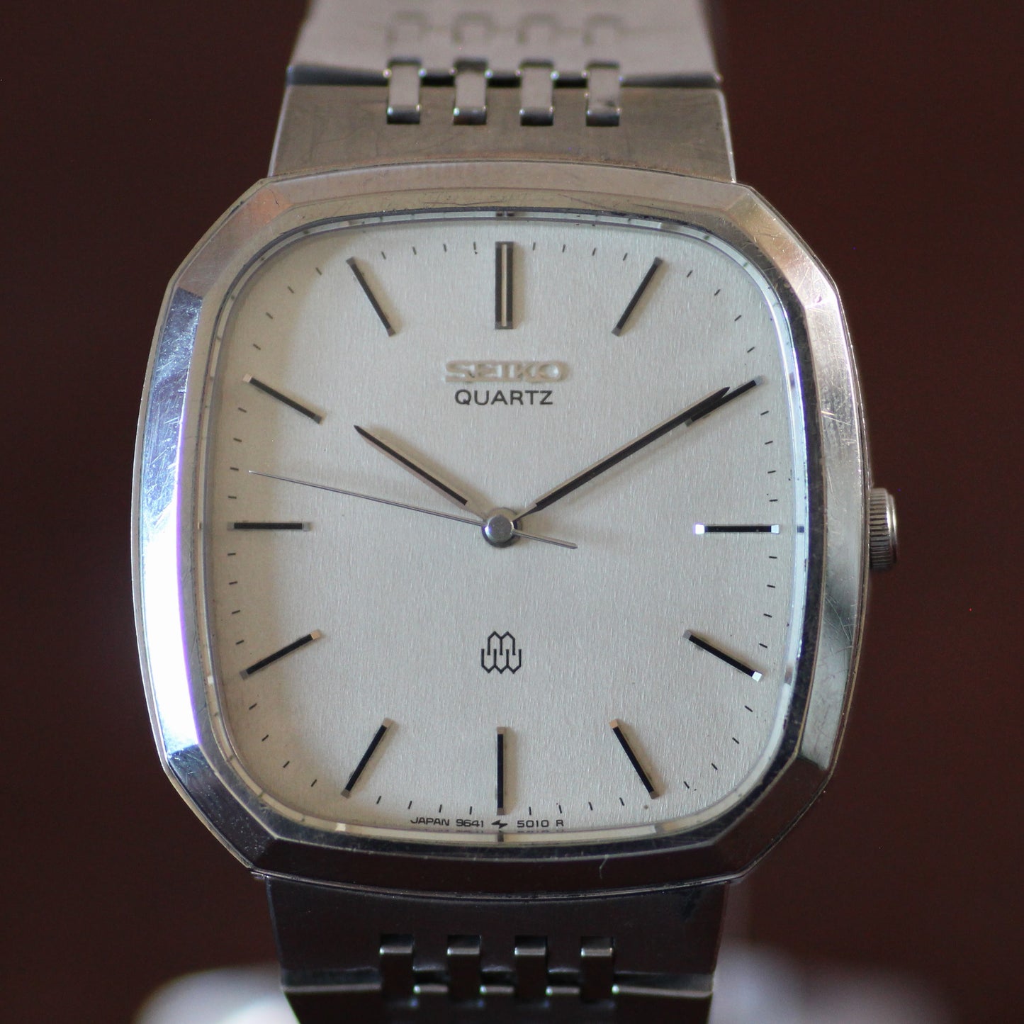 Rare Seiko Twin Quartz Cushion Dress Watch - 9641-5010 - 1980