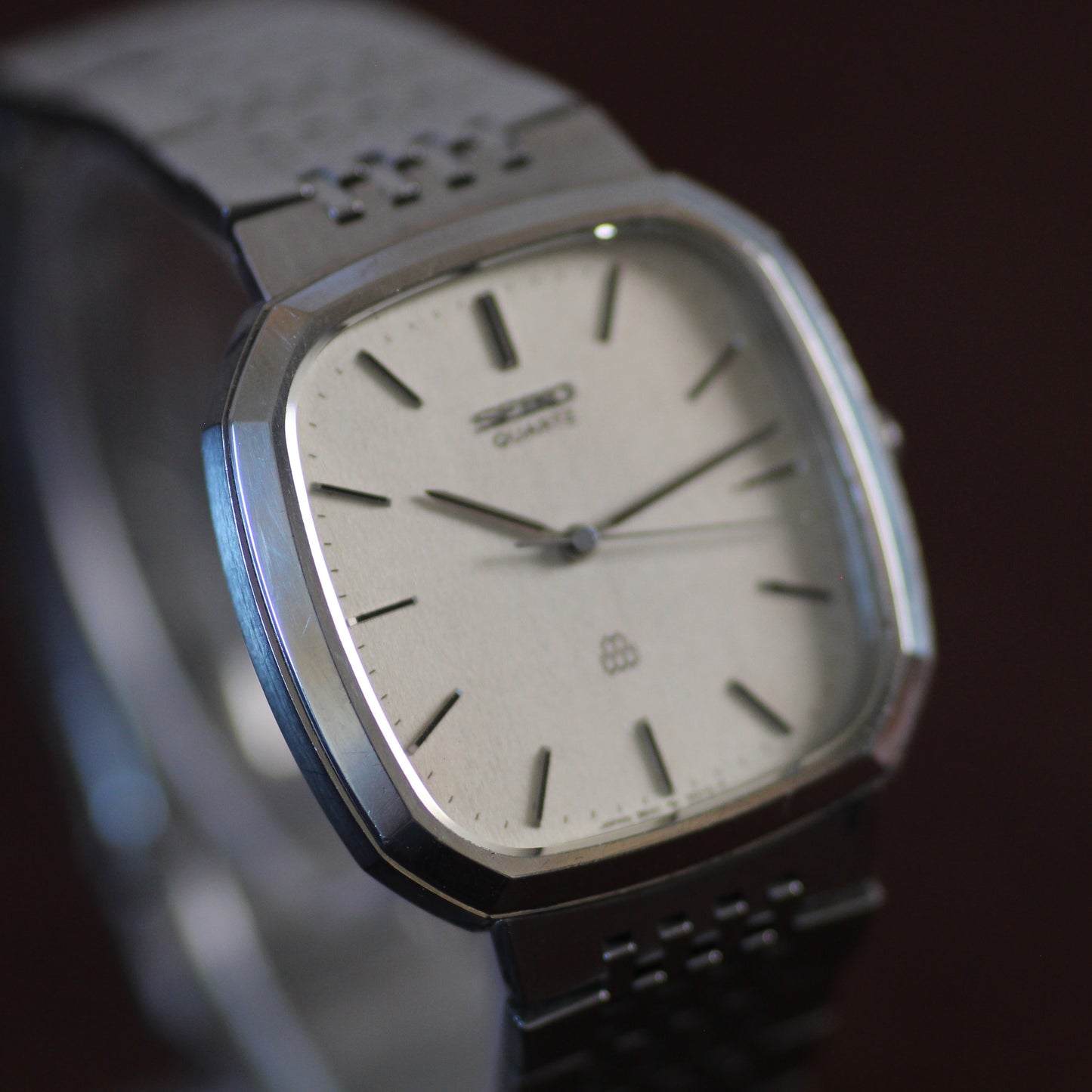 Rare Seiko Twin Quartz Cushion Dress Watch - 9641-5010 - 1980
