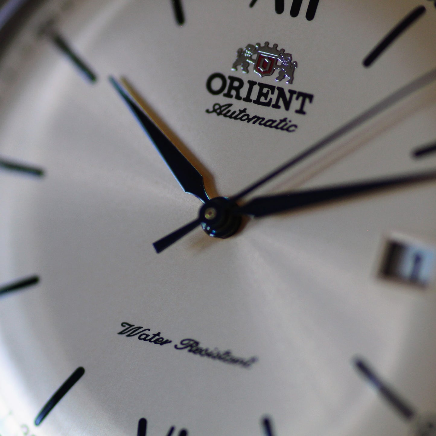 Orient Mens Automatic Dress Watch - Exhibition Caseback, Mesh Band