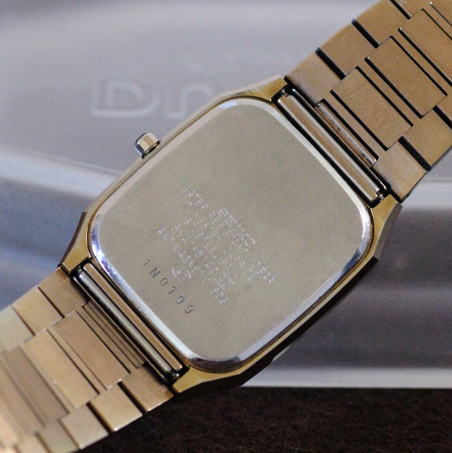 Vintage Seiko Dolce Tank Tungsten Carbide Dress Watch - 8N41-5190 - 1991