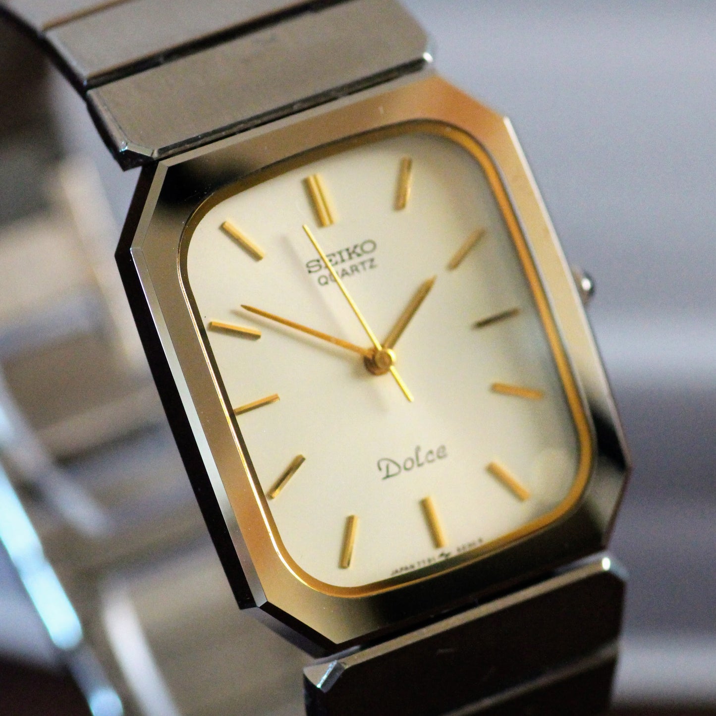 Vintage Seiko Dolce Tungsten Mens Tank Watch - 7731-5200 - 1985
