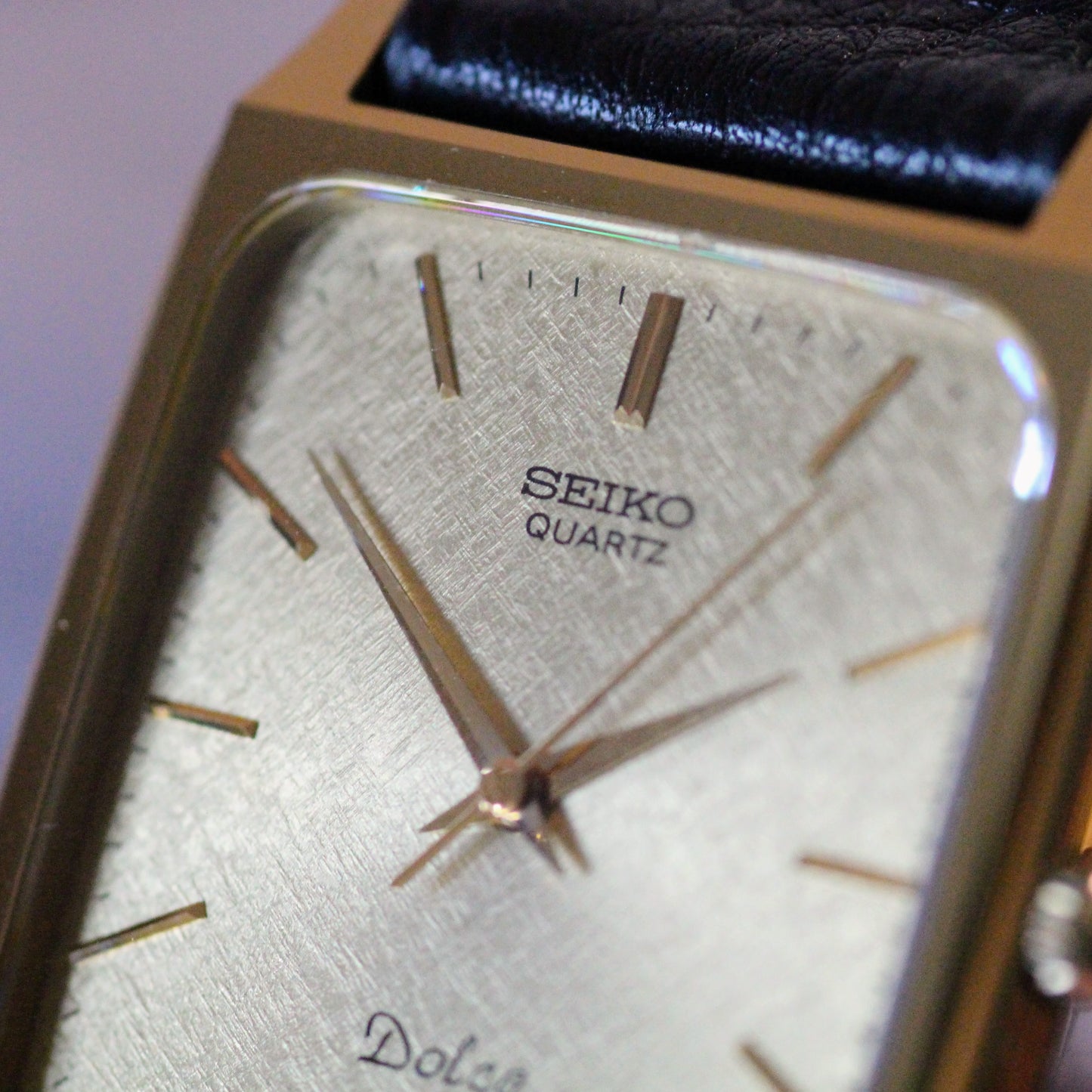 Vintage Seiko Dolce Hardened-Case Mens Tank Dress Watch - 7731-5110 - 1985