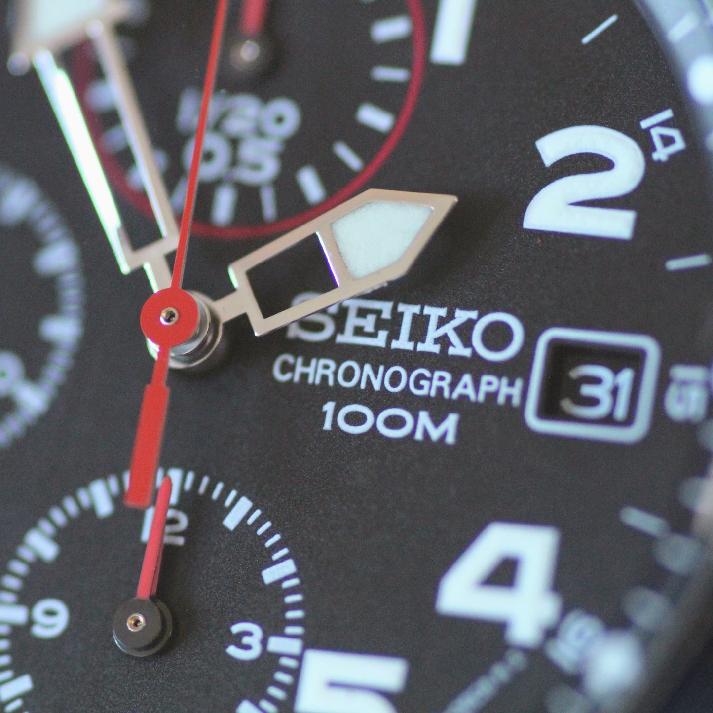 Neo-vintage Seiko Chronograph Mens Watch, Compass Bezel - 7T92-0DX0, 2007