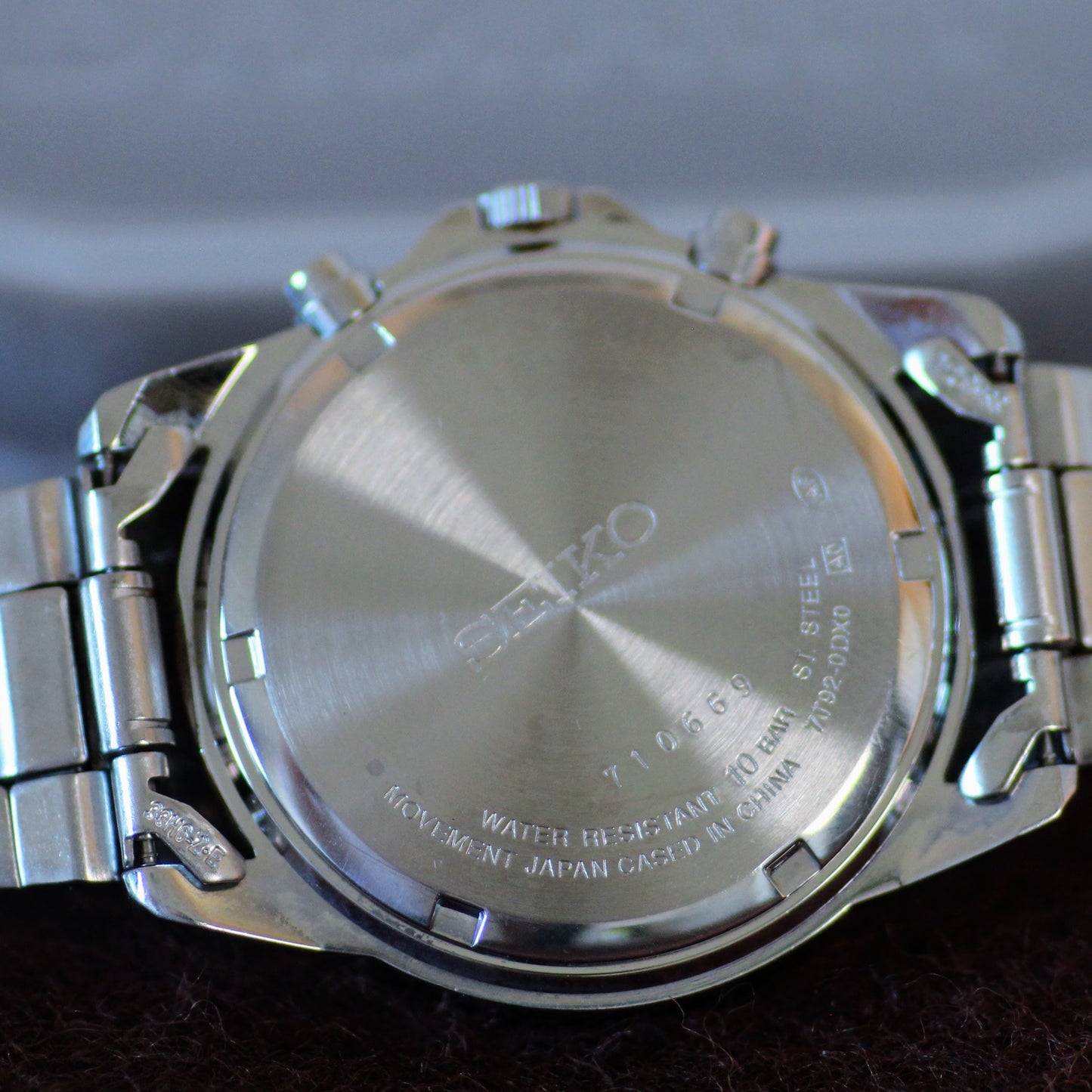 Neo-vintage Seiko Chronograph Mens Watch, Compass Bezel - 7T92-0DX0, 2007