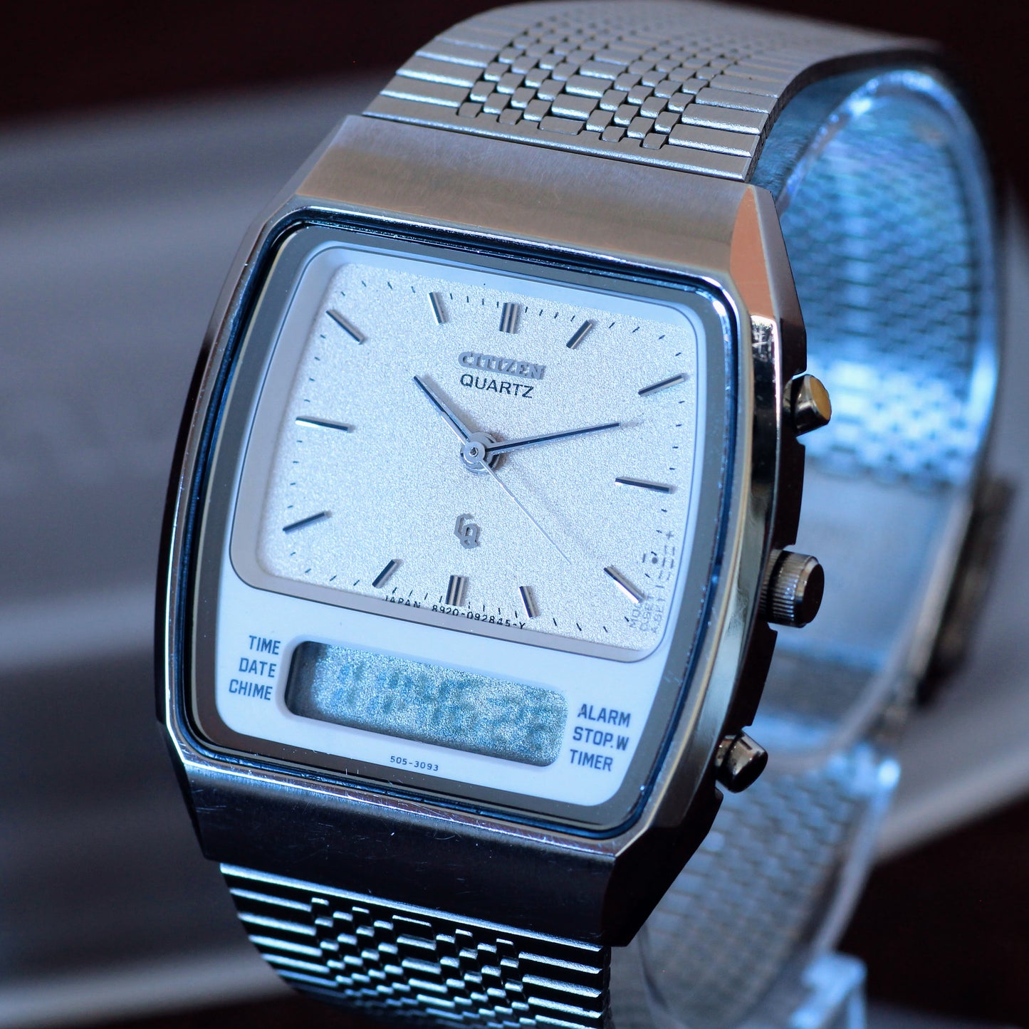 Vintage Citizen Ana-Digi Quartz Mens Watch - 1980s