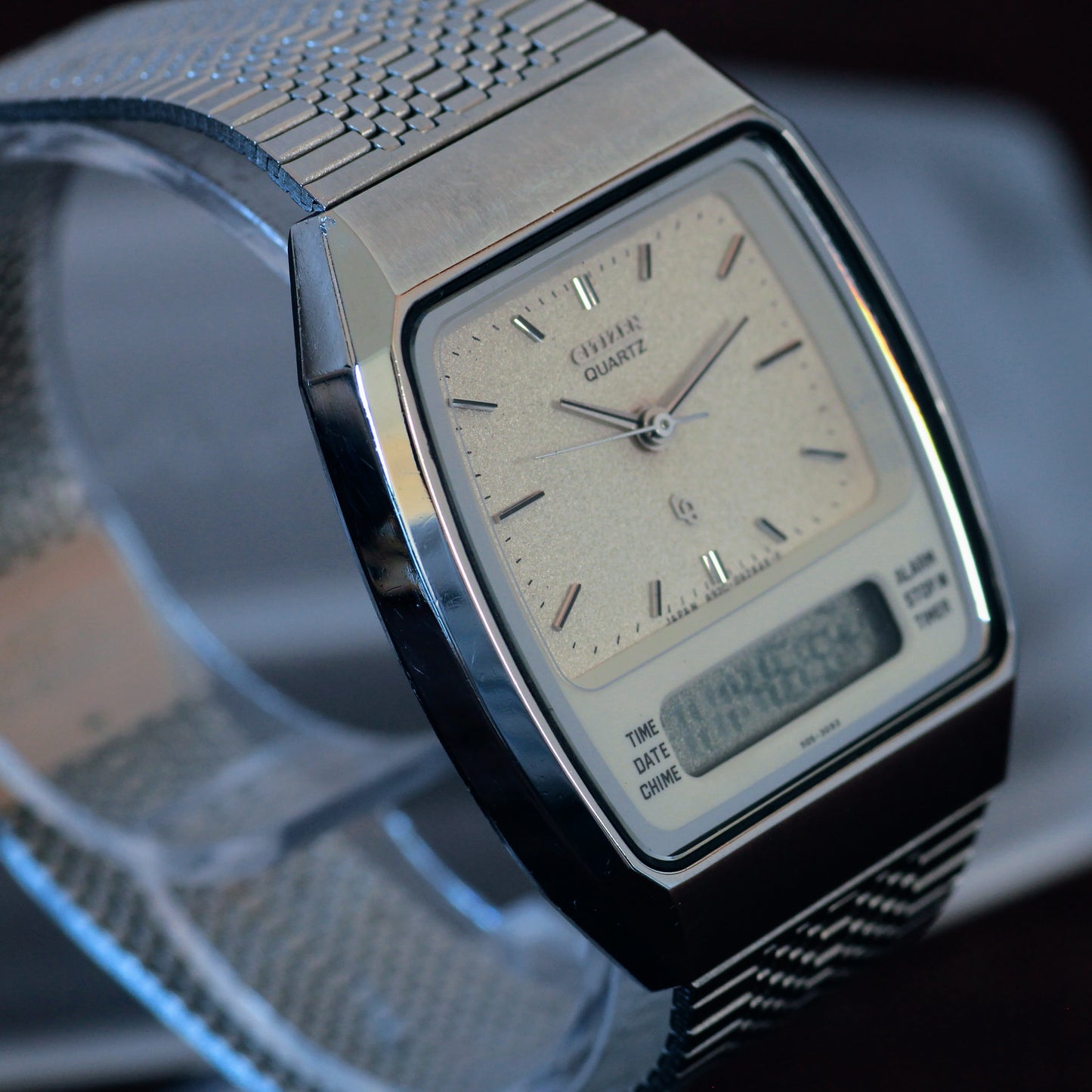 Vintage Citizen Ana-Digi Quartz Mens Watch - 1980s