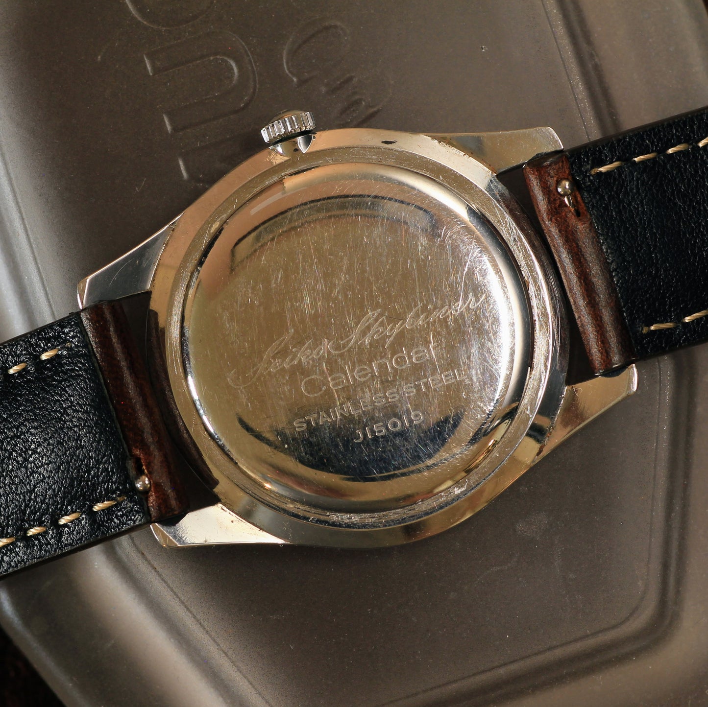 Vintage Seiko Skyliner Calendar Manual Wind Mens Watch - Mid 60s
