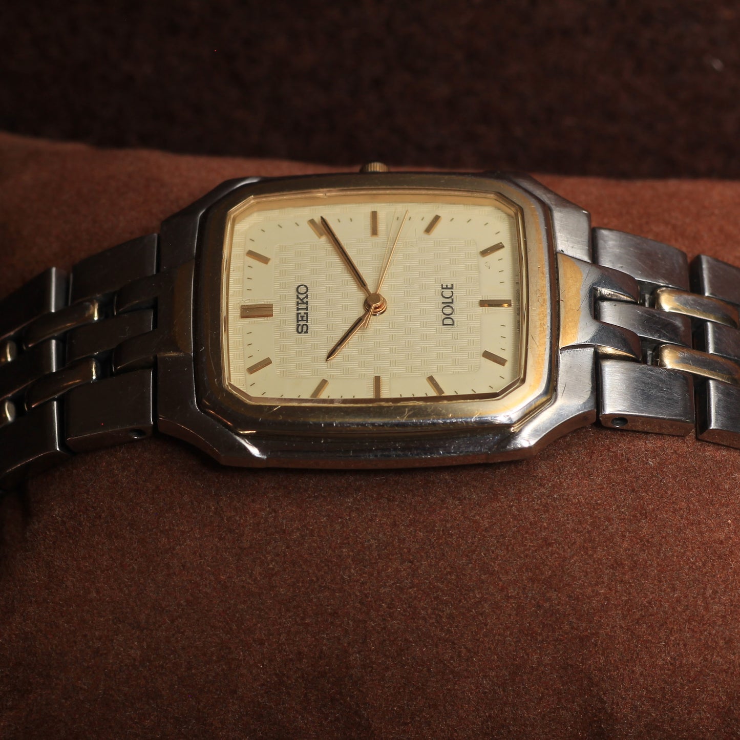 Vintage Seiko Dolce Two-Tone Mens Dress Watch - 8J41-5020 - 1998