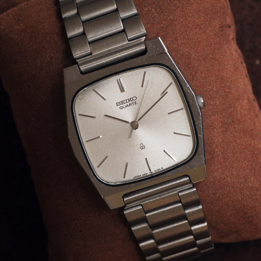 Vintage Seiko Quartz Cushion Mens Dress Watch - 5931-5140 - 1979