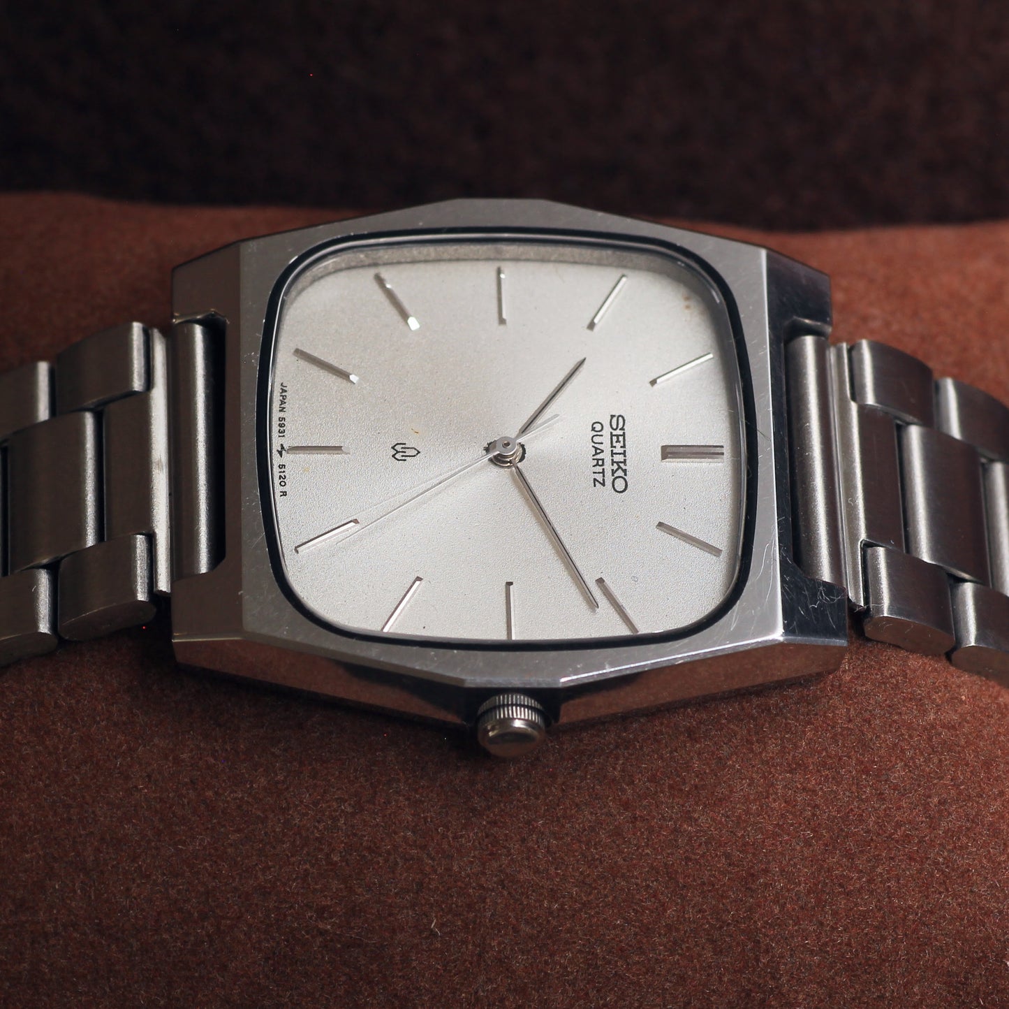 Vintage Seiko Quartz Cushion Mens Dress Watch - 5931-5140 - 1979