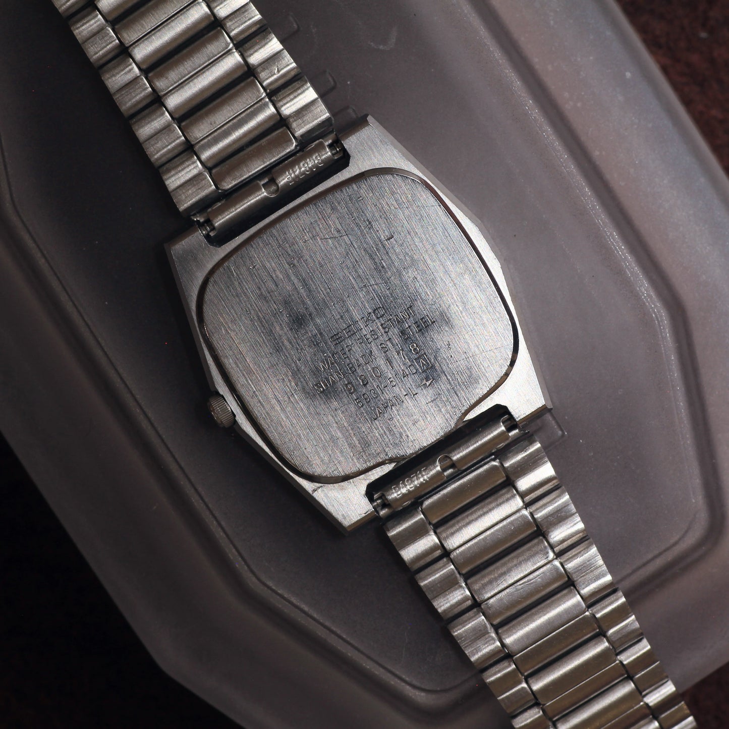 Vintage Seiko Quartz Cushion Mens Dress Watch - 5931-5140 - 1979