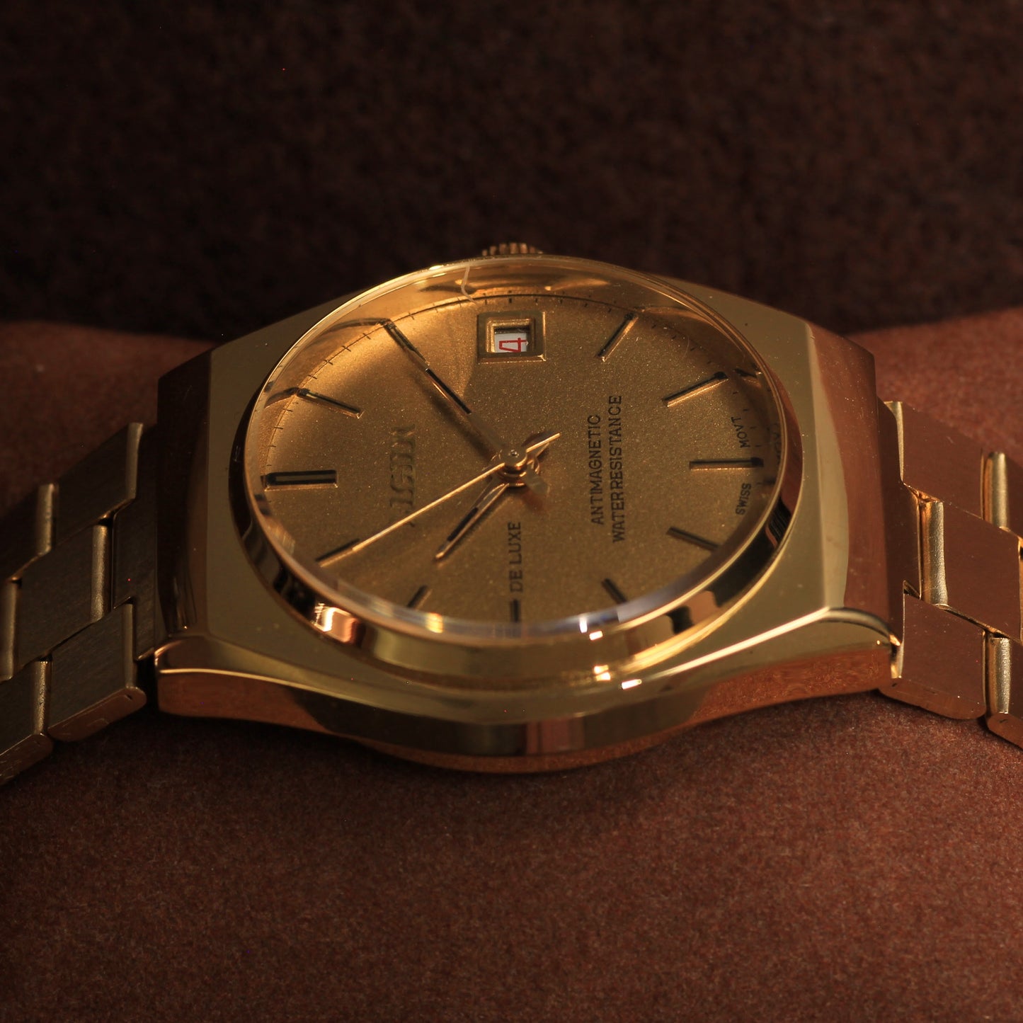 Vintage Ligin De Luxe Swiss Mens Dress Watch - Hong Kong Assembled