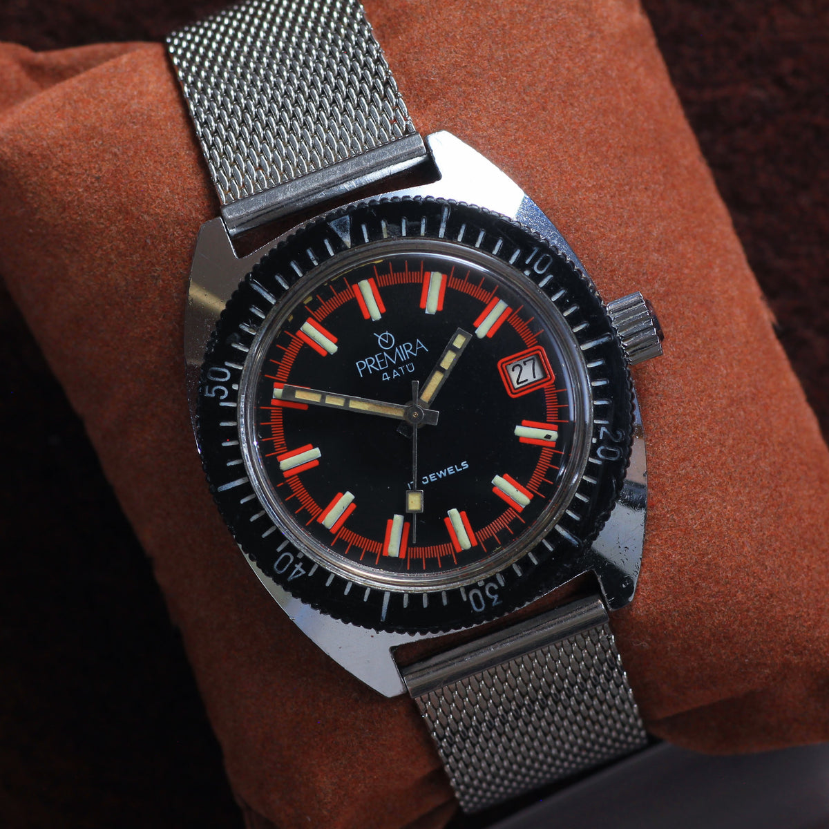 Vintage Premira 4 ATÜ Mens Skin Dive Watch - Manual Wind